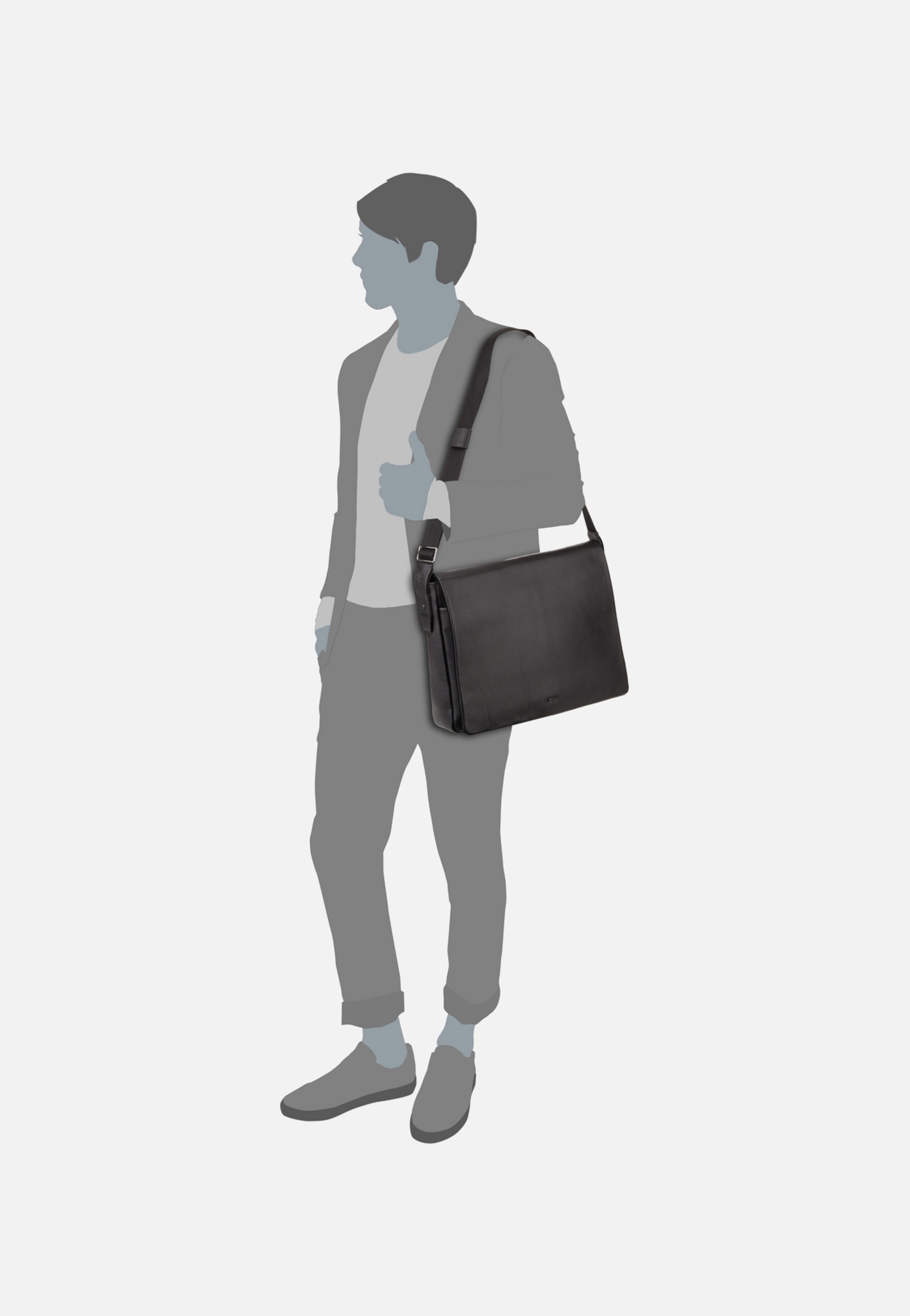 Joop - Cardona Doros LHF Black - Messenger Bag | Men-Image