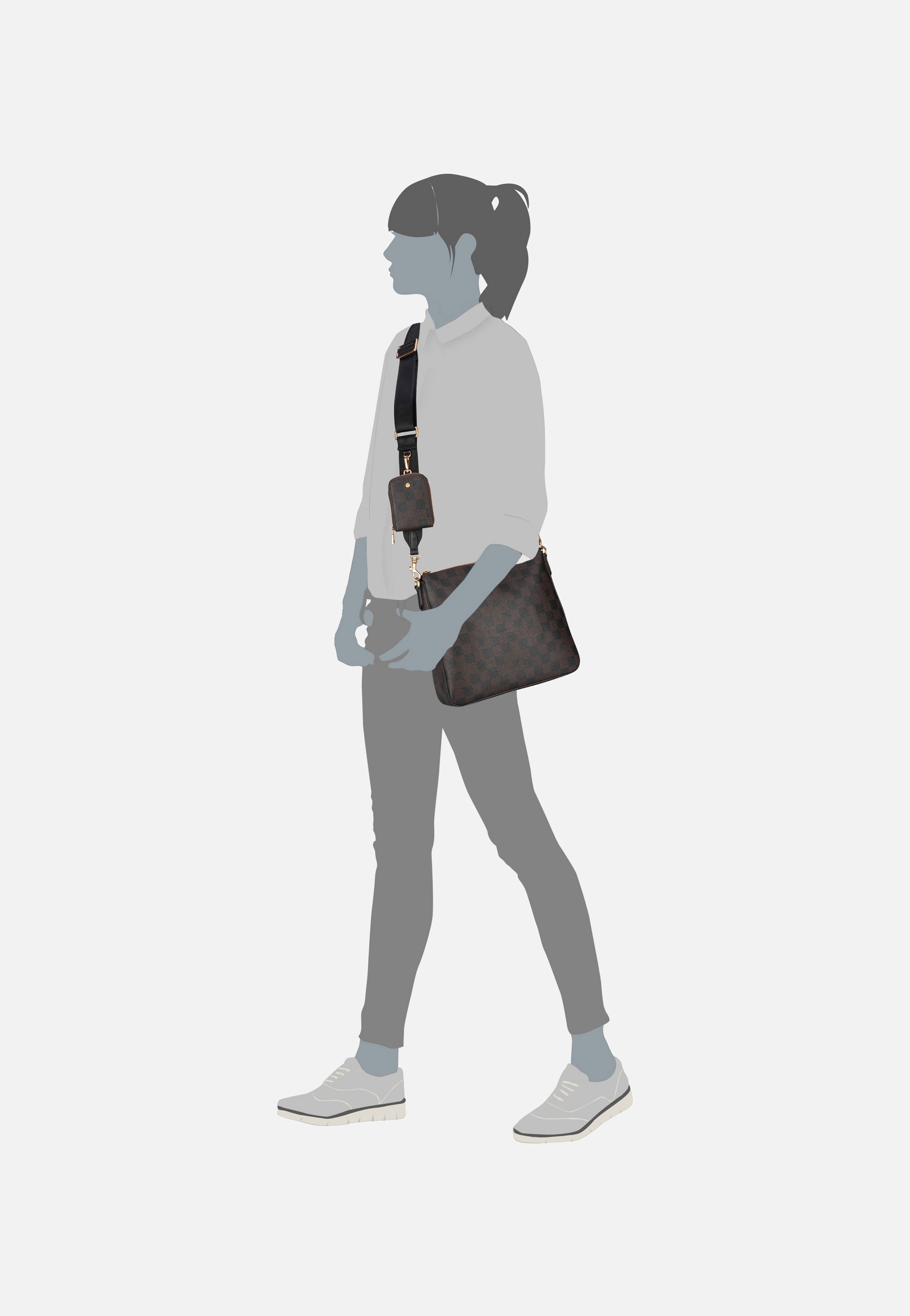 Joop - Cortina Piazza Jasmina MVZ Seal Brown - Pouch Bag | Women-Image