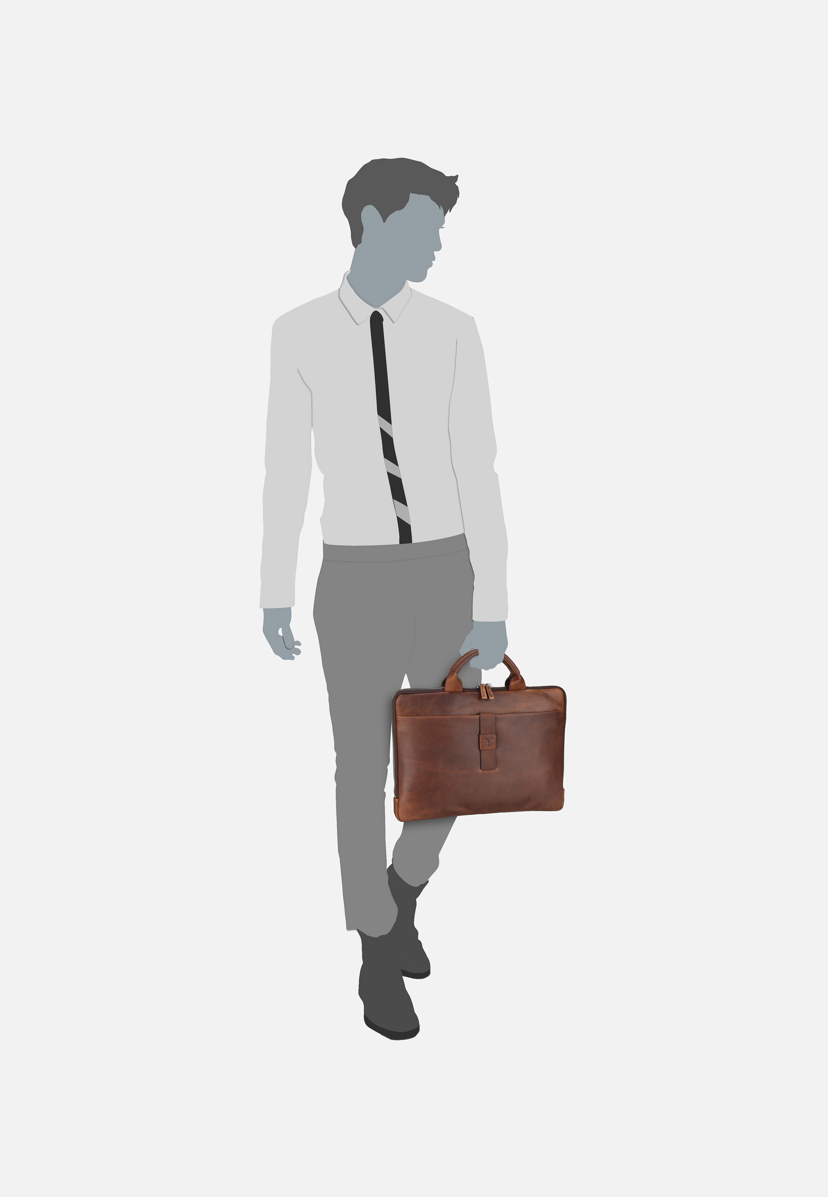 Joop - Loreto Samu BriefBag SHZ Dark Brown - Briefcase | Men-Image