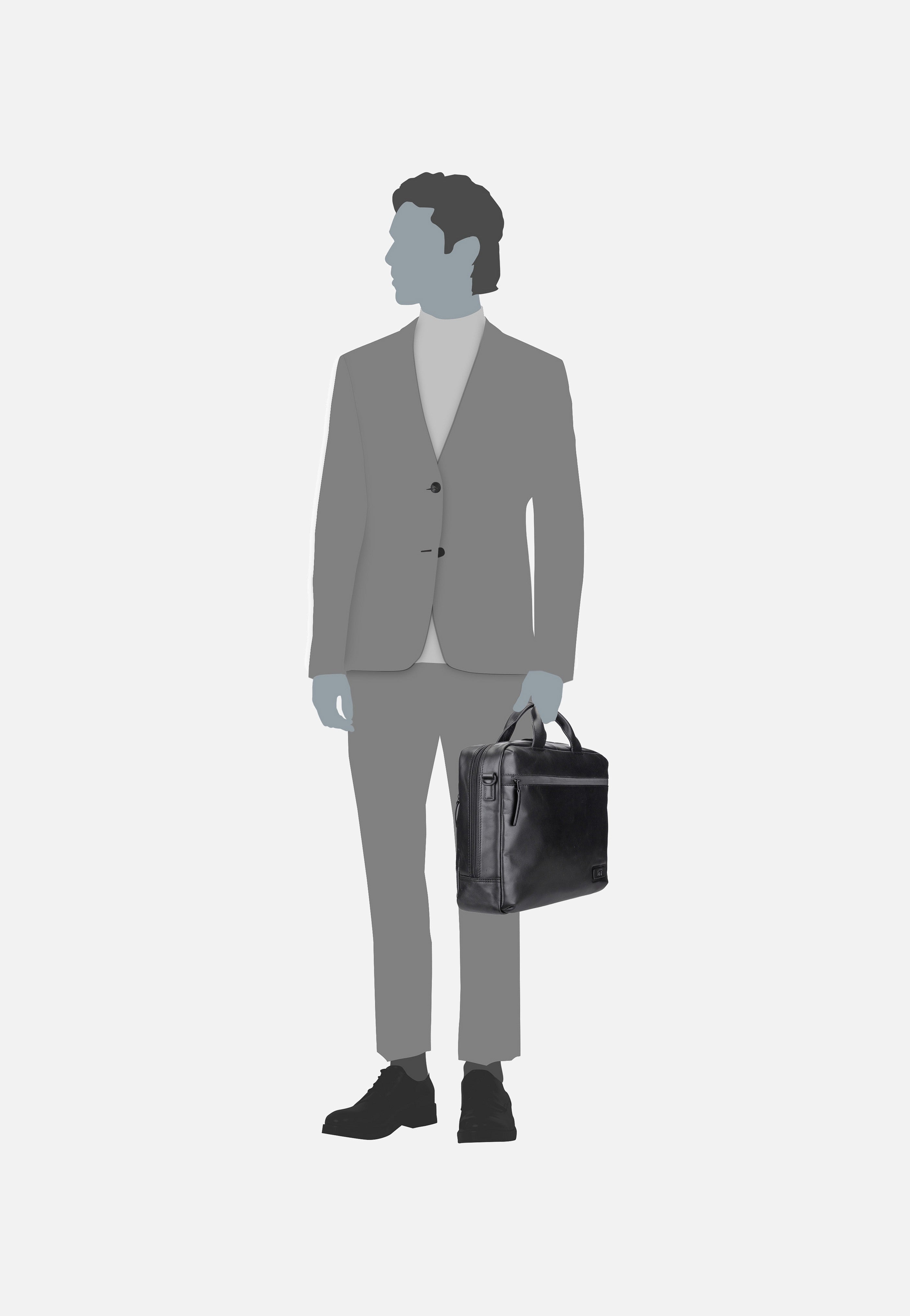 Jost - Aarhus 9123 Schwarz - Briefcase | Men-Image