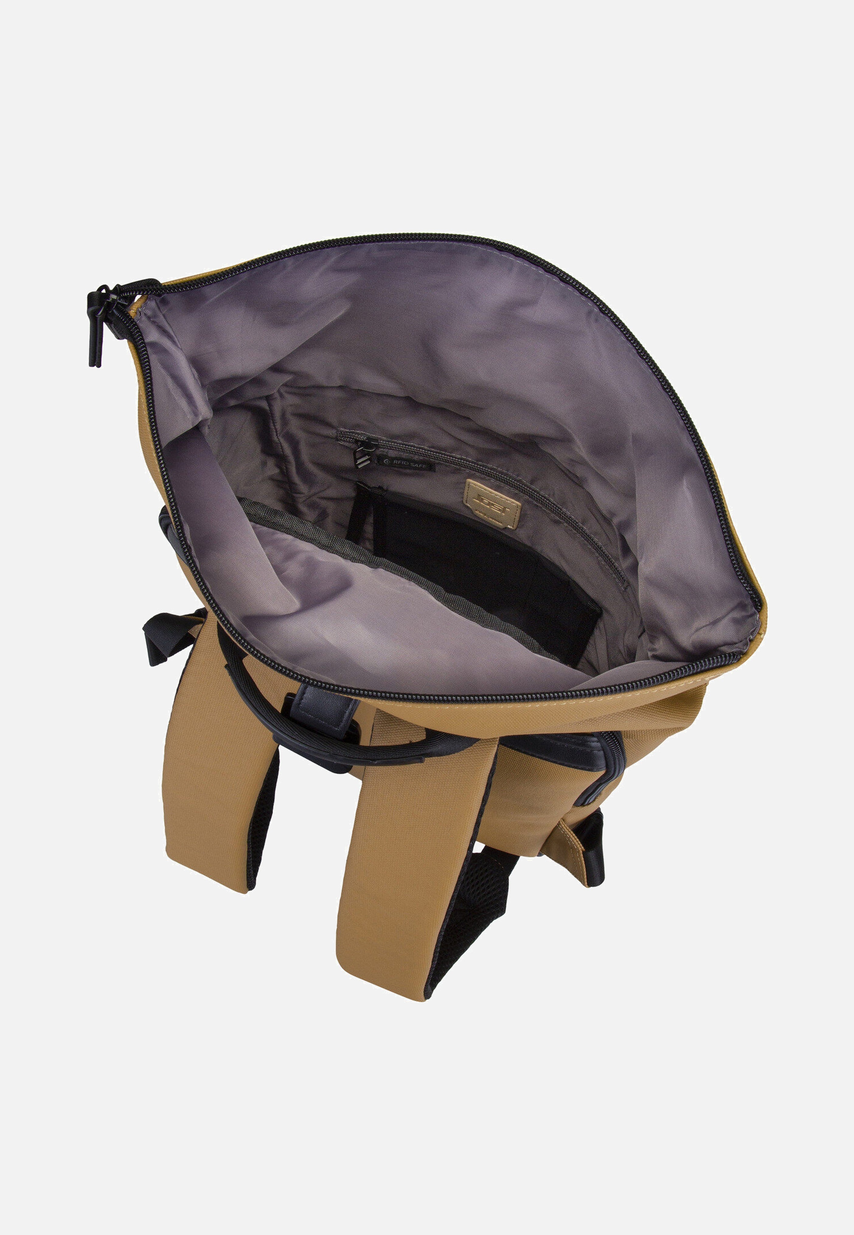 Jost - Borgholm Courier S 5310 Mustard - Rolltop Backpack | Women-Image