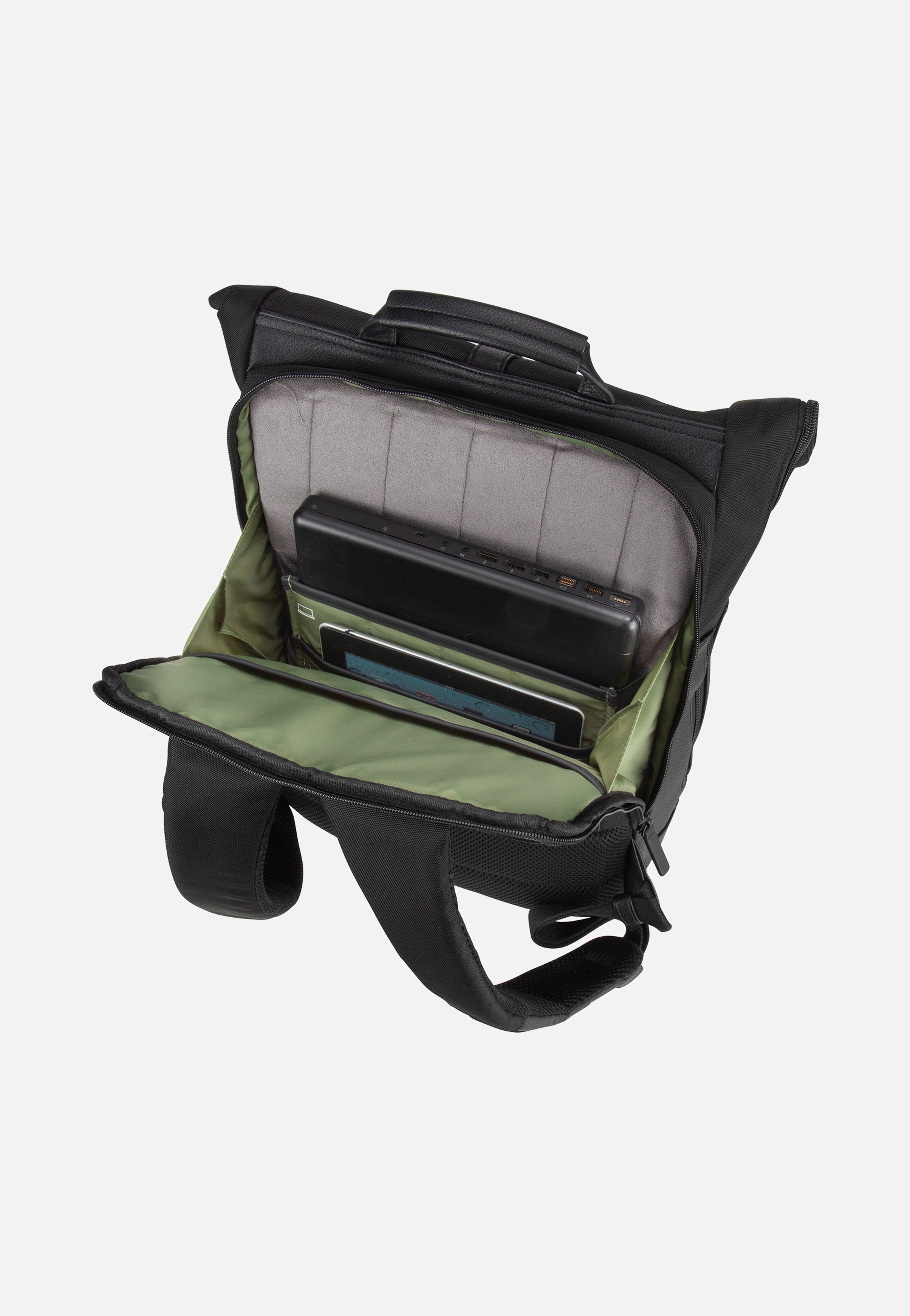 Jost - Riga Courier Black - Rolltop Backpack | Men-Image