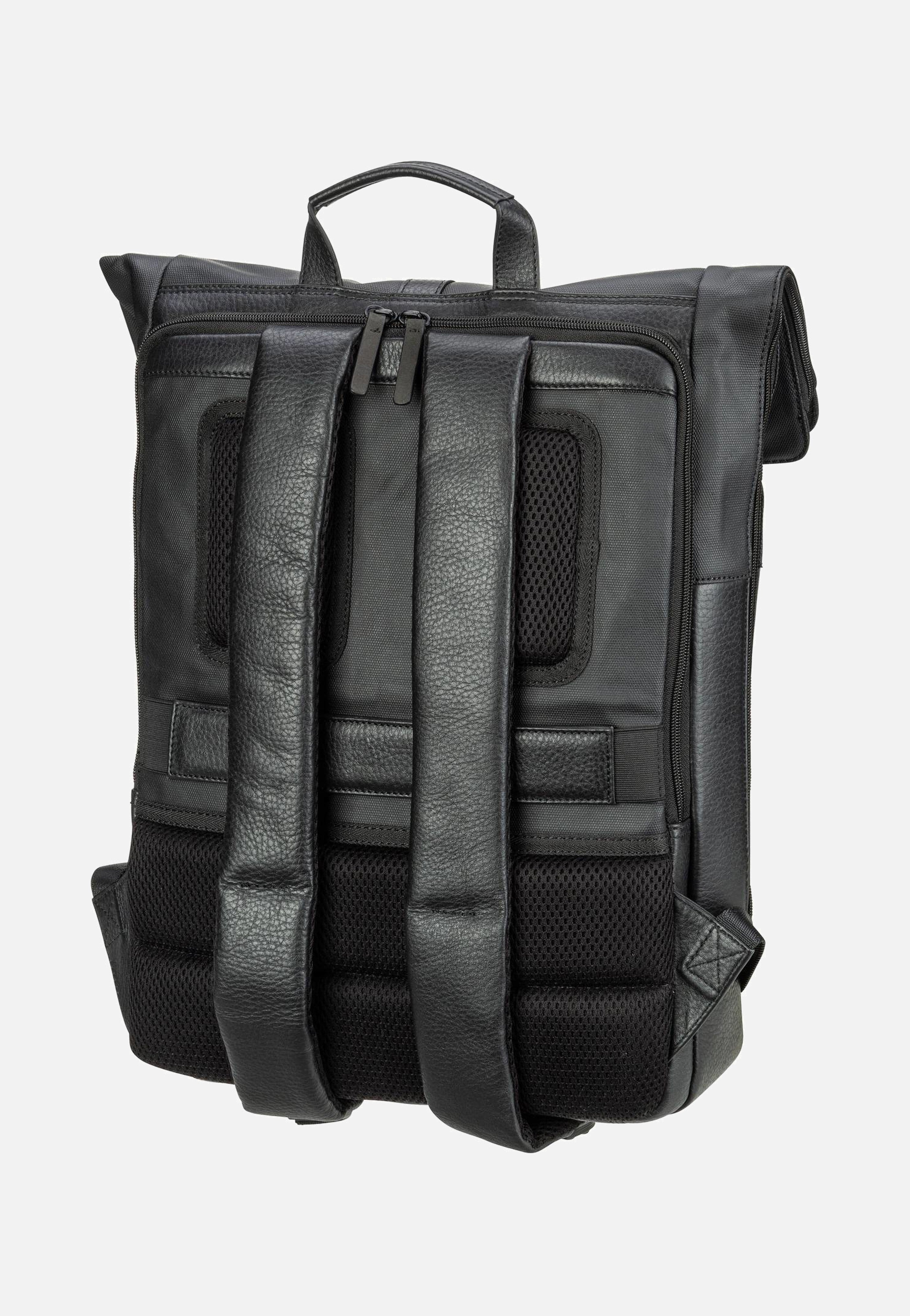Jost - Stockholm Courier Black - Rolltop Backpack | Men-Image