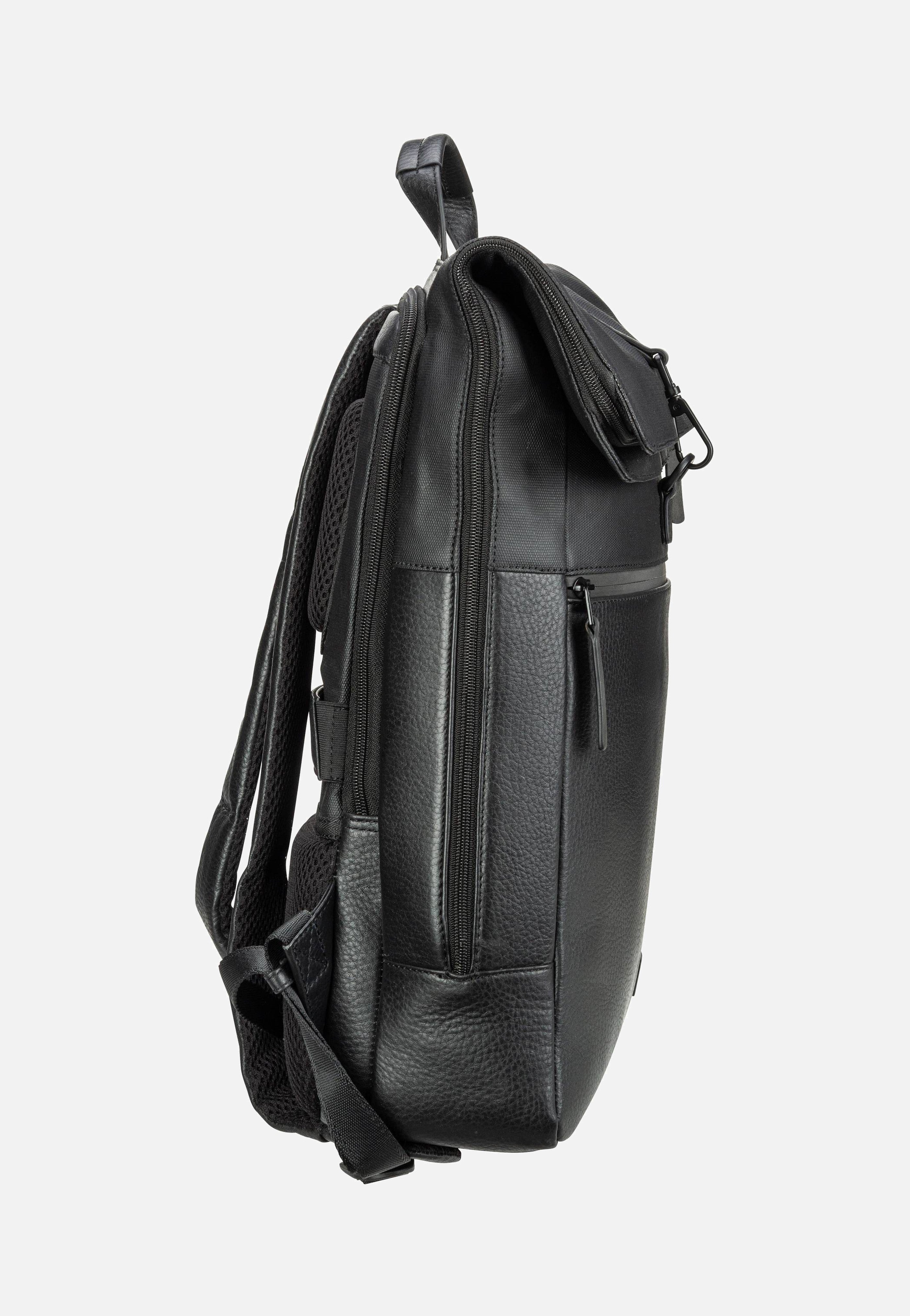 Jost - Stockholm Courier Black - Rolltop Backpack | Men-Image