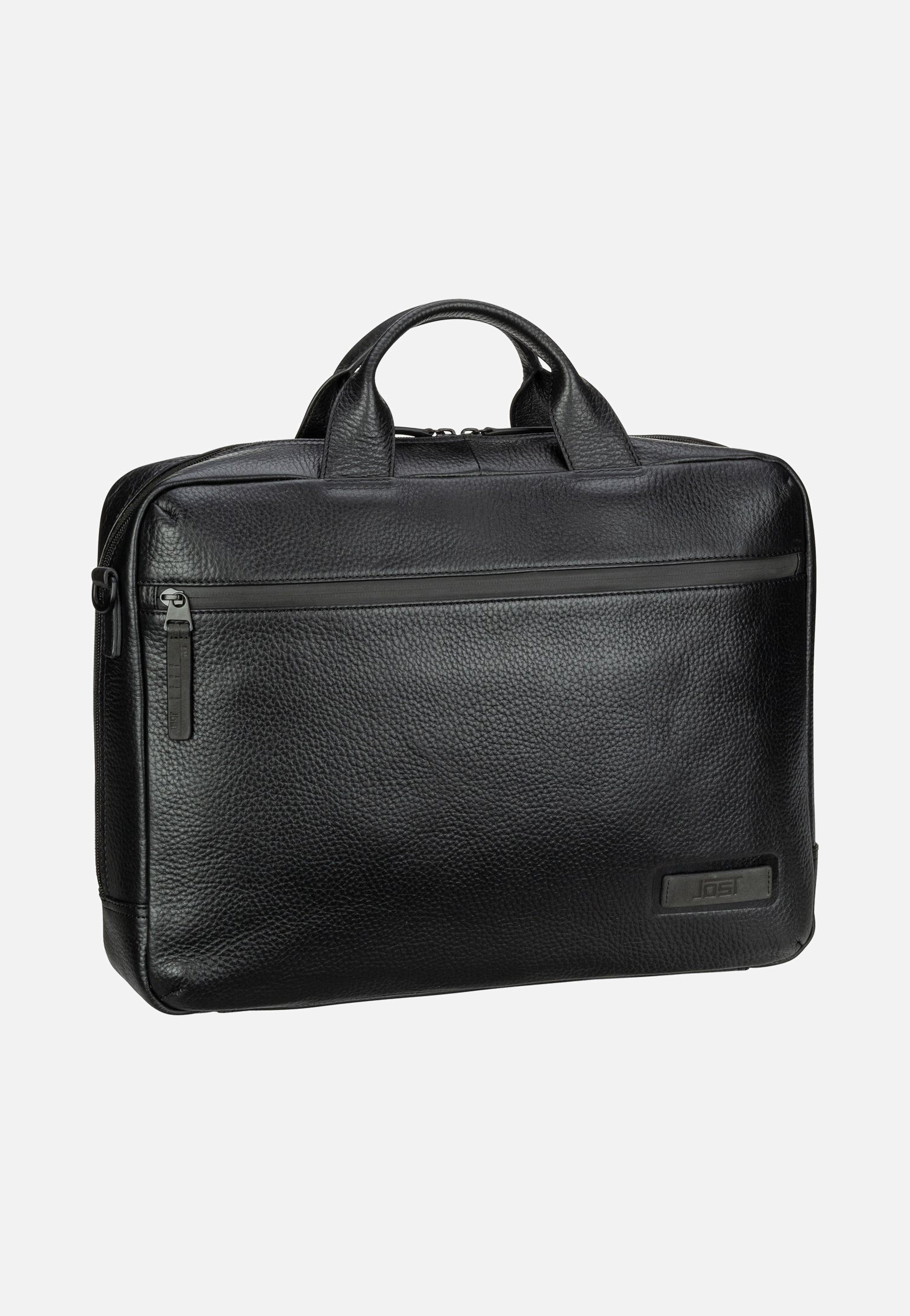 Jost - Stockholm Business Bag M 1 Comp Black - Briefcase | Men-Image