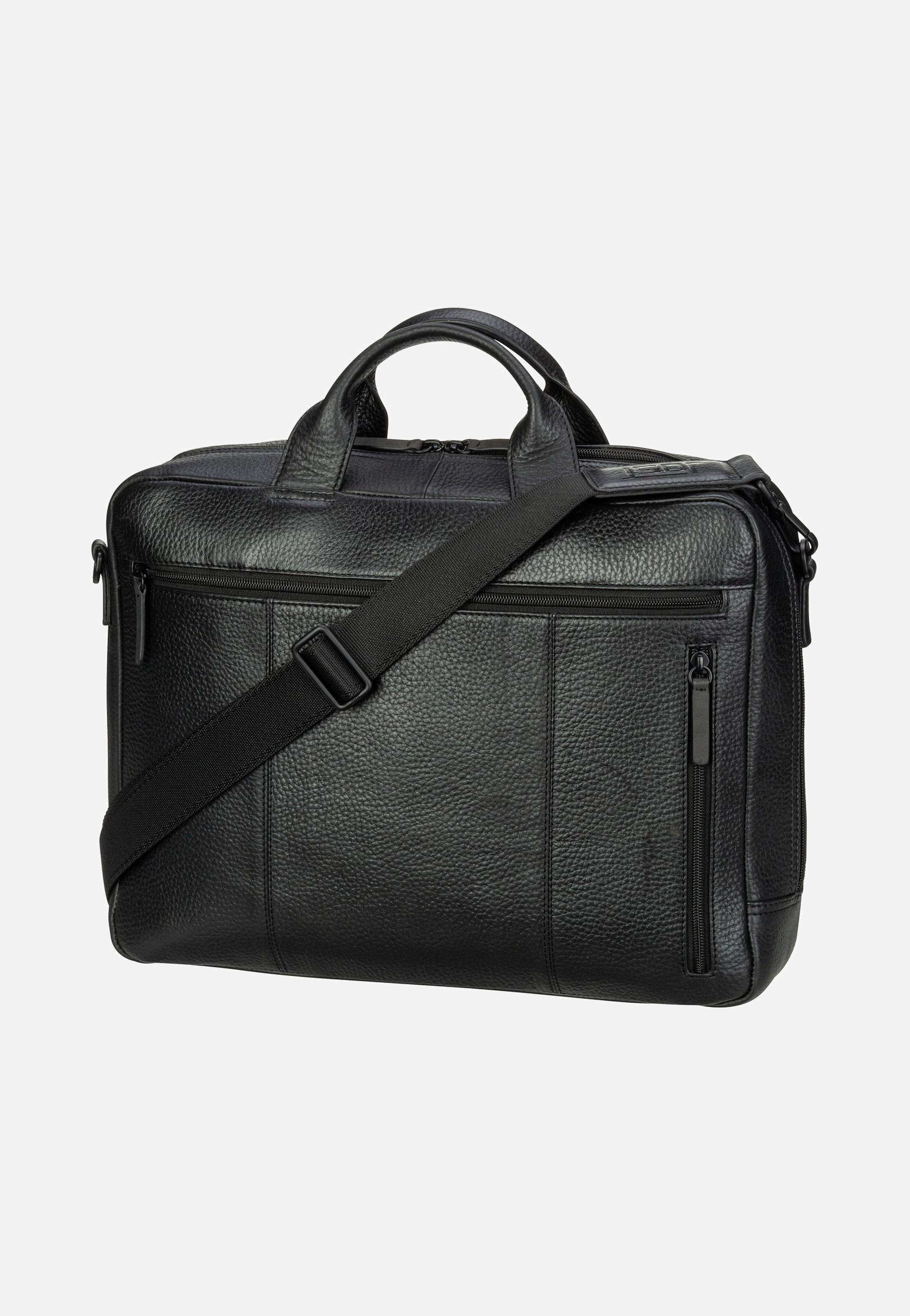 Jost - Stockholm Business Bag M 1 Comp Black - Briefcase | Men-Image