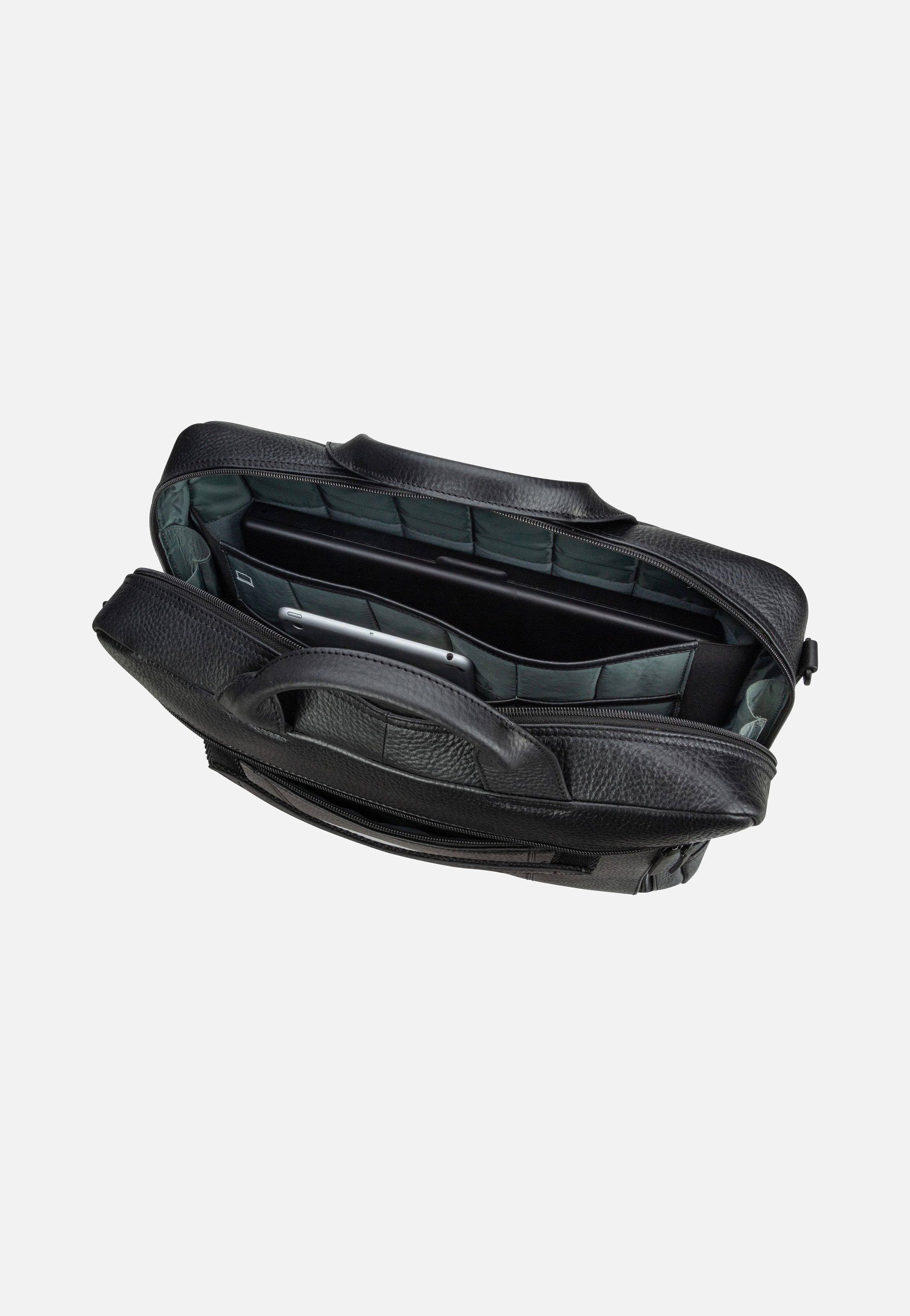 Jost - Stockholm Business Bag M 1 Comp Black - Briefcase | Men-Image