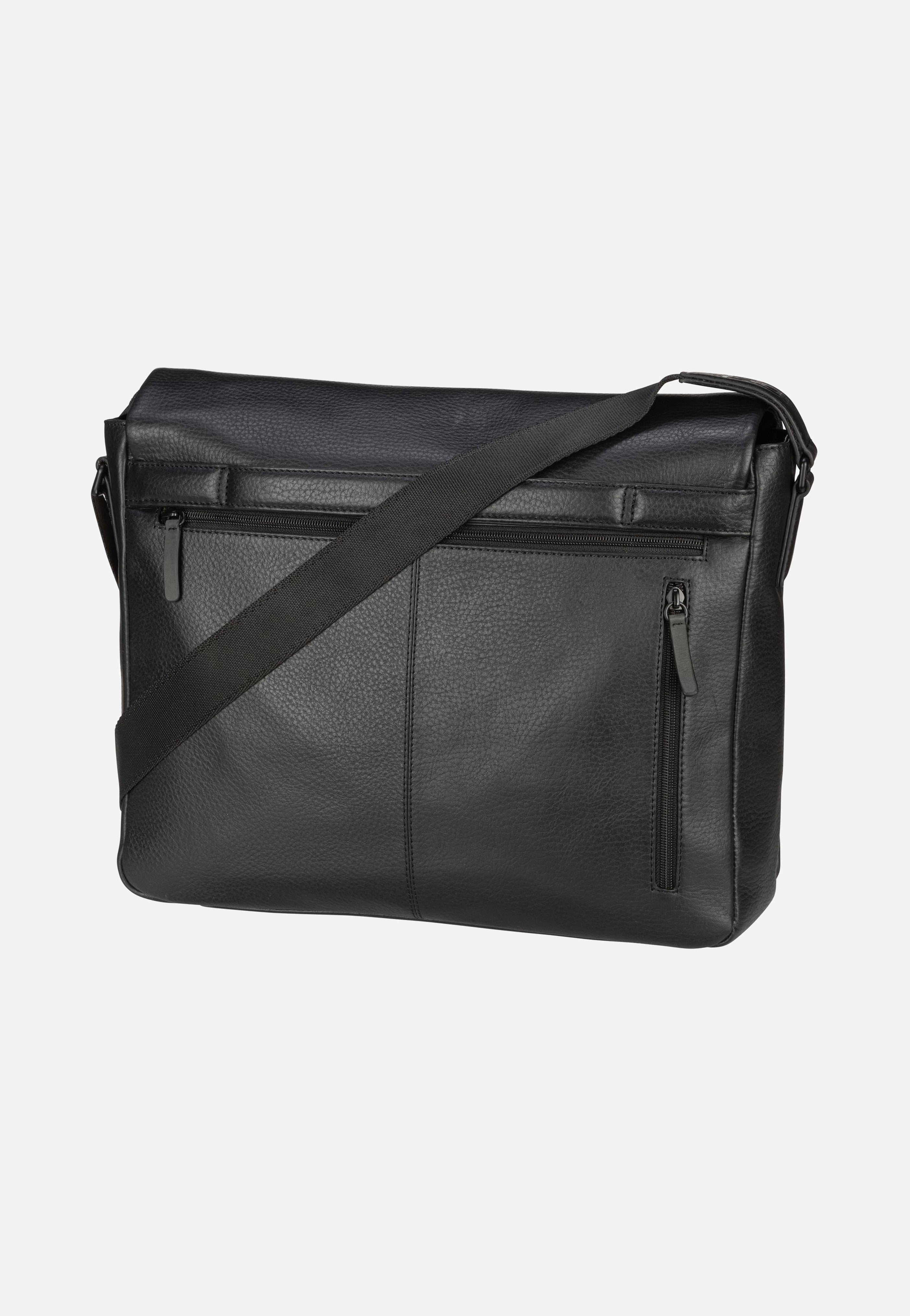Jost - Stockholm Flap L Black - Messenger Bag | Men-Image