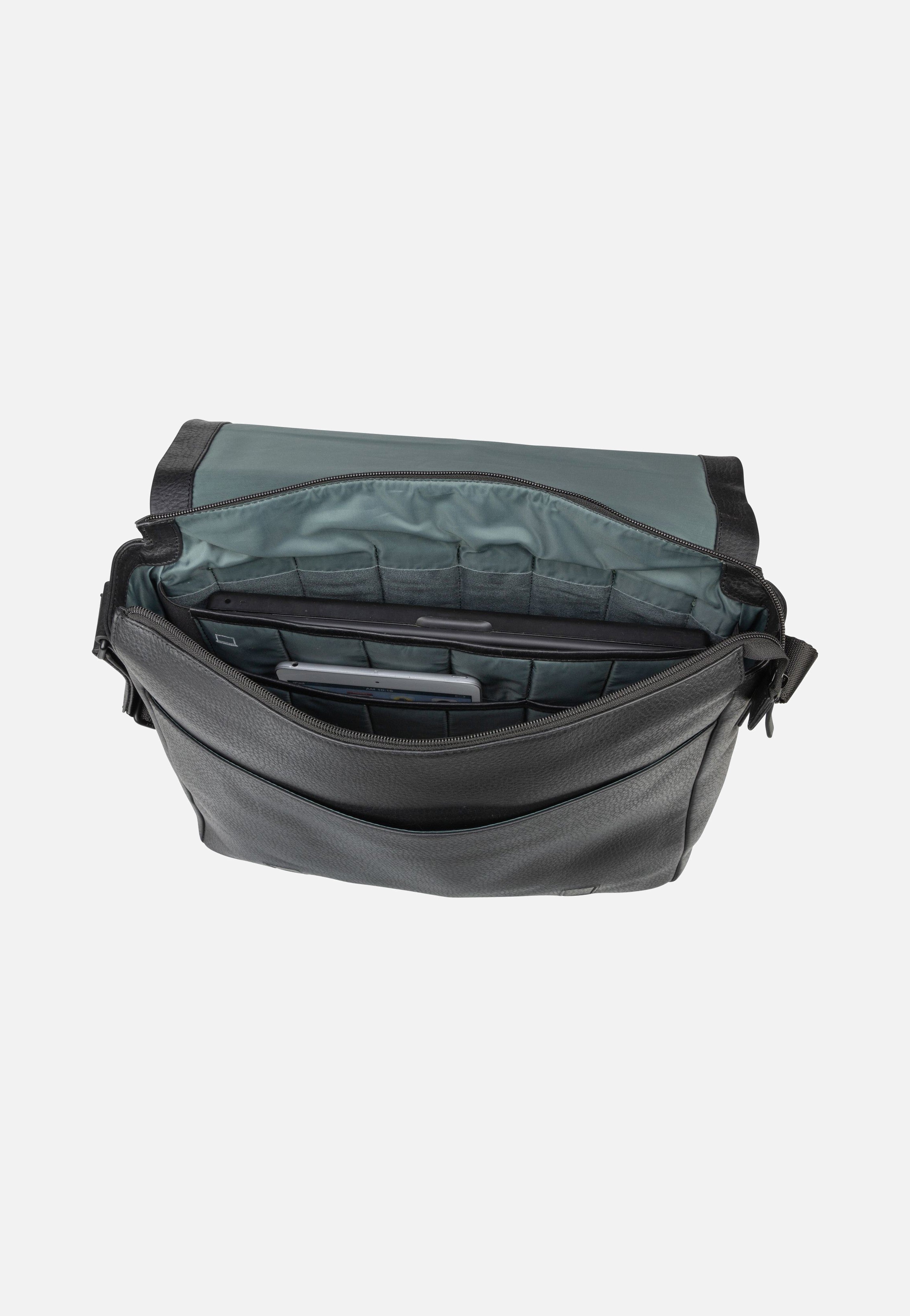 Jost - Stockholm Flap L Black - Messenger Bag | Men-Image