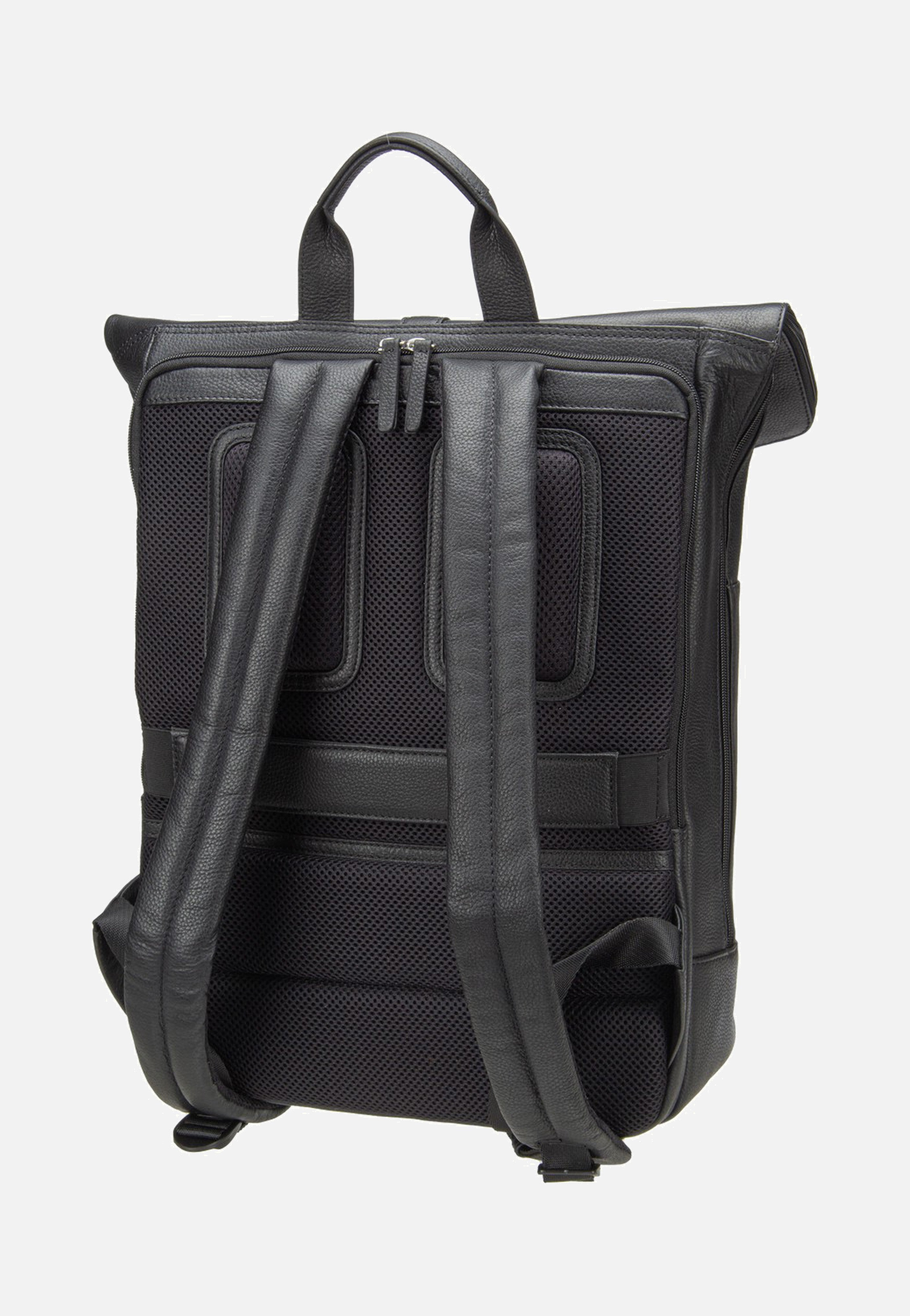 Jost Frankfurt Backpack Courier Black Rolltop Rucksack