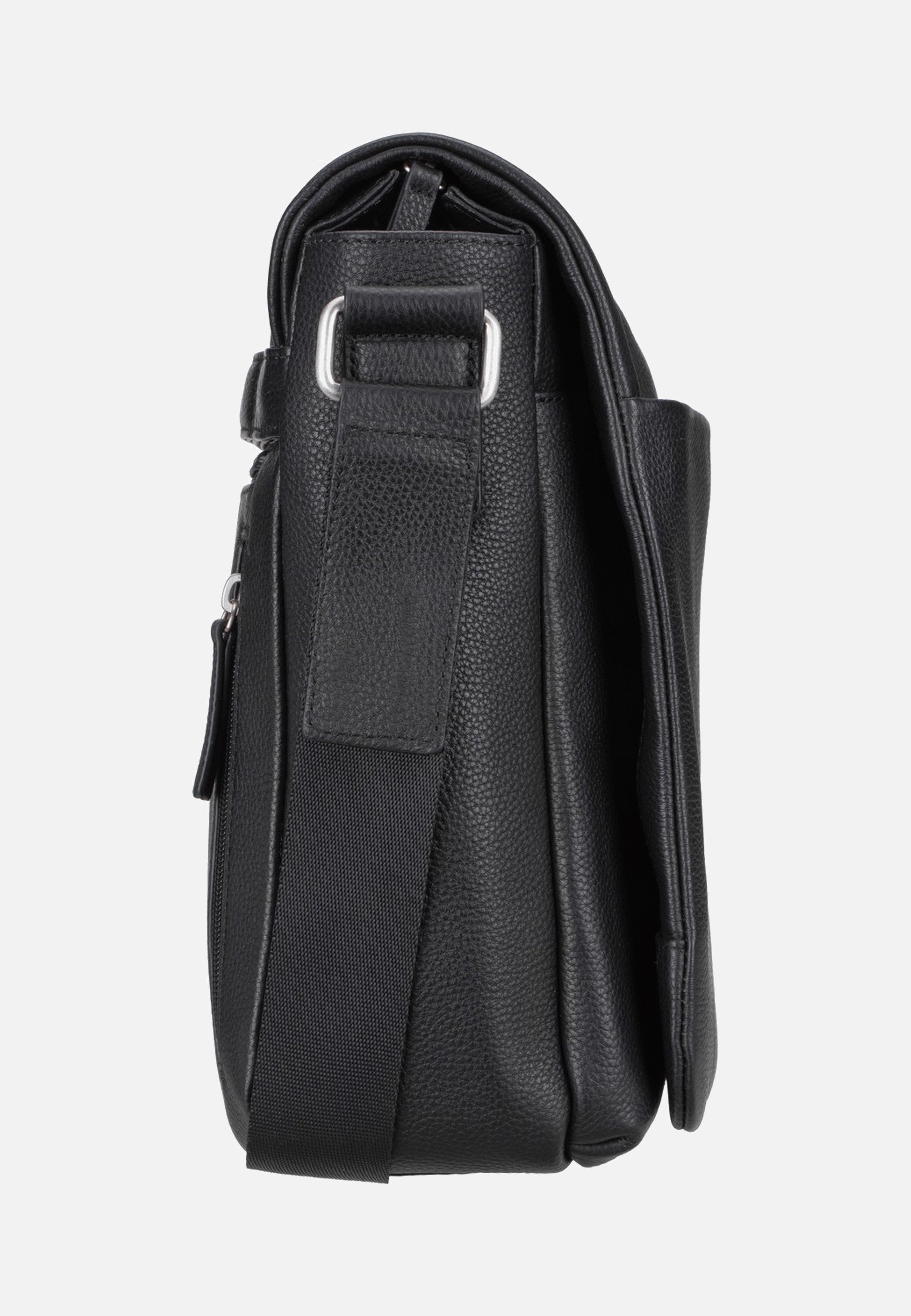 Jost - Frankfurt Shoulder Bag M Black - Messenger Bag | Men-Image