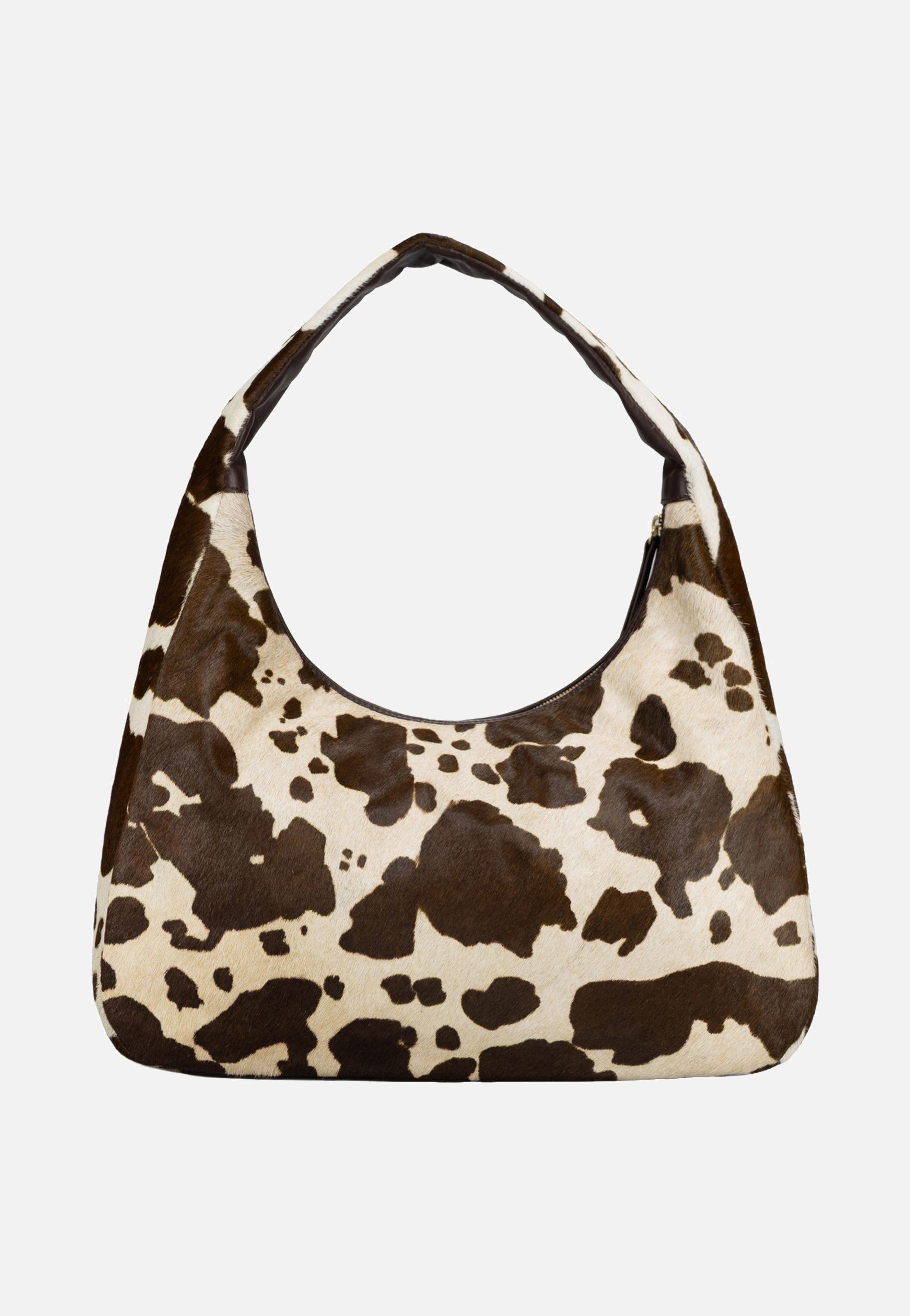 Jost Furry Cow Hobo Bag L 3123 Brown Hobo Bag