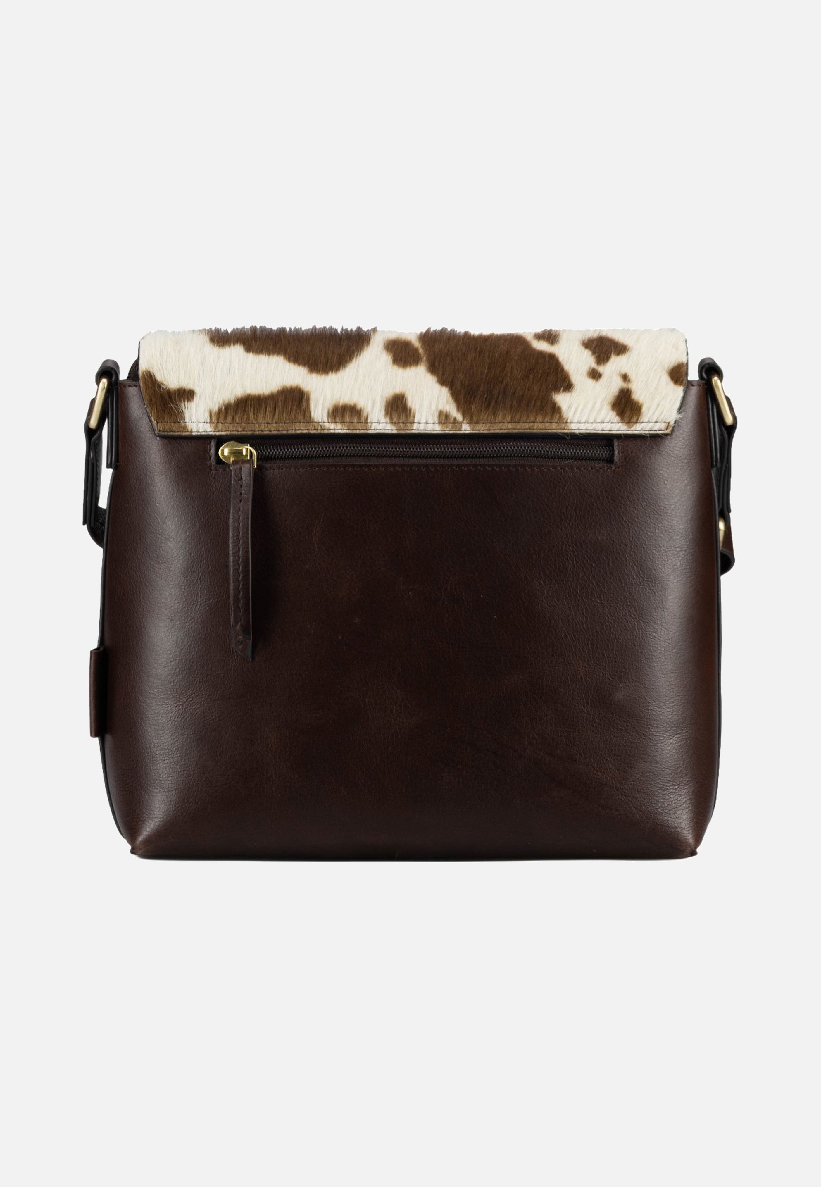 Jost Furry Cow Shoulder Bag M 3125 Brown Umhängetasche