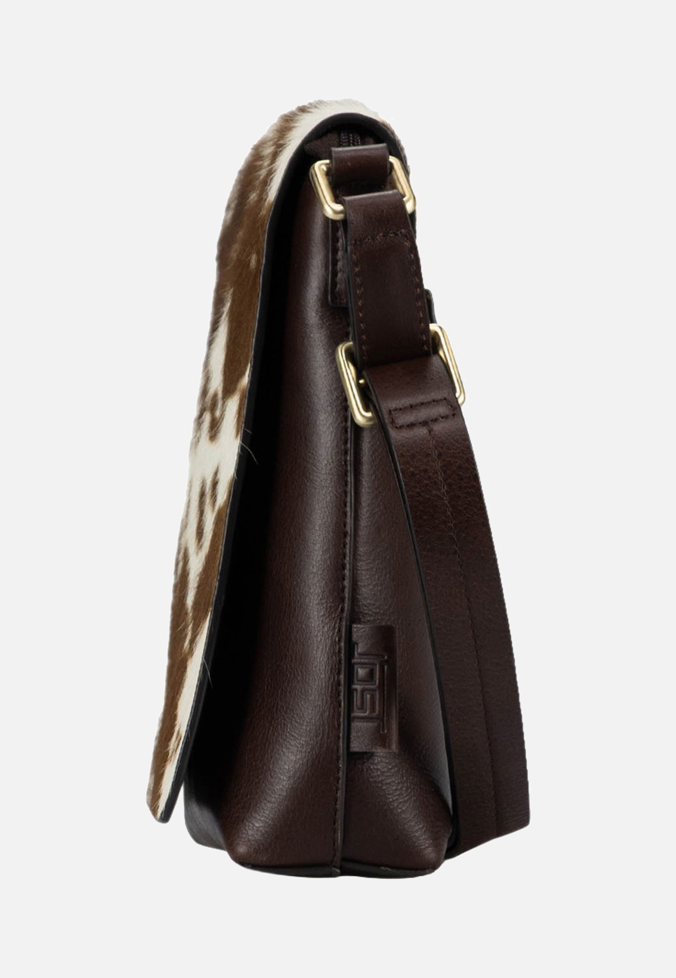 Jost Furry Cow Shoulder Bag S 3124 Brown Schultertasche