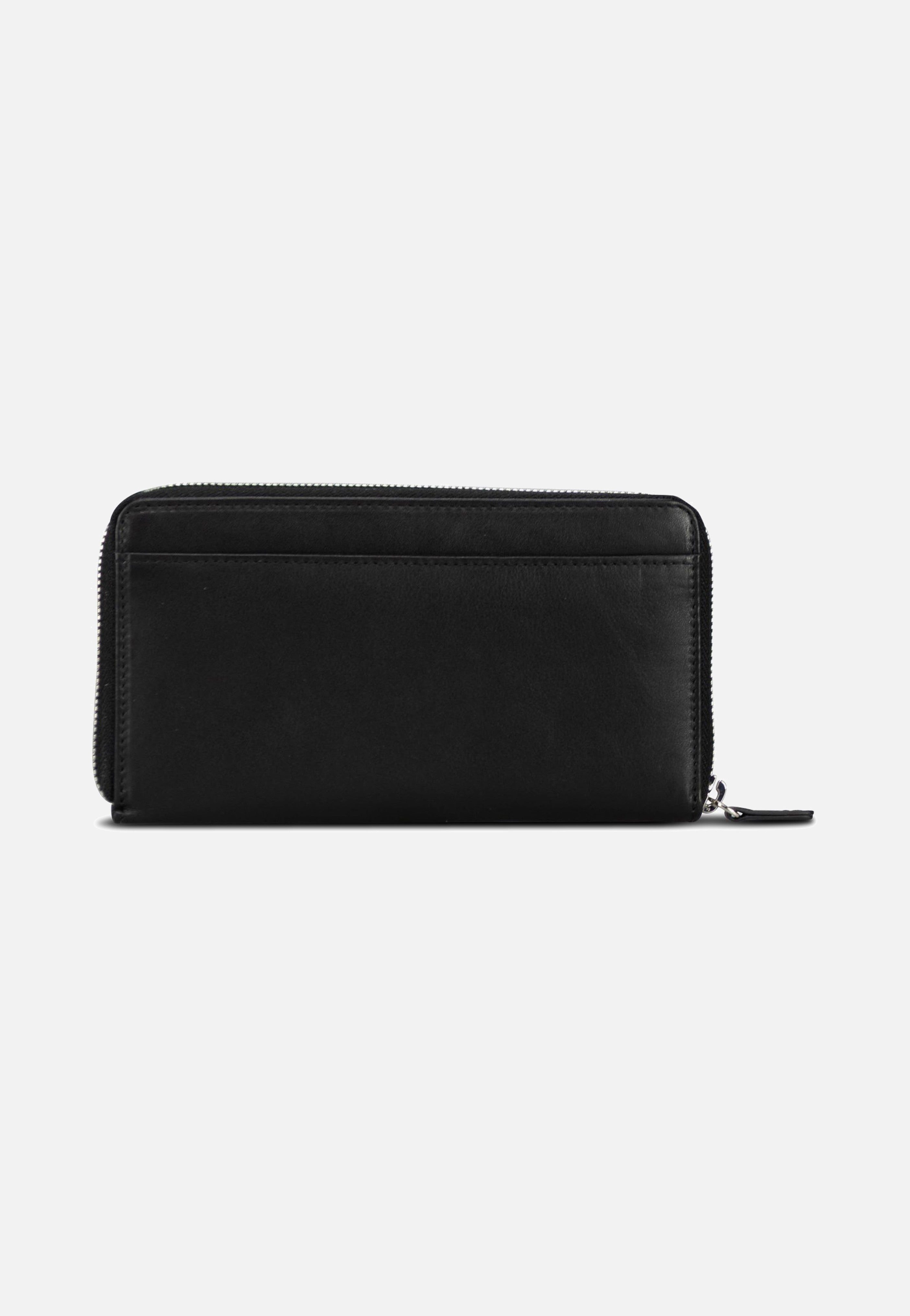 Jost Odense Zip 6330 Large Black Portemonnaie