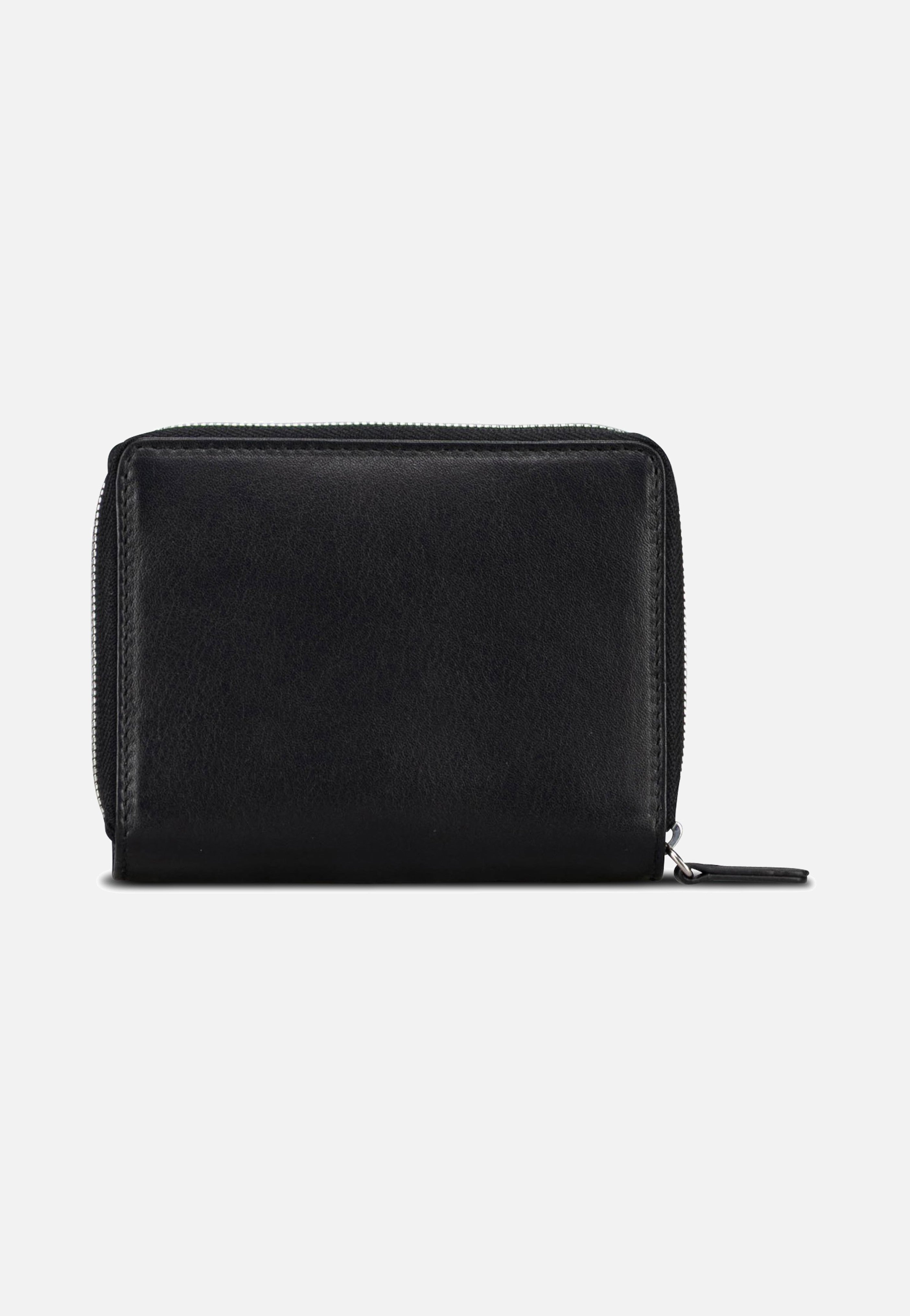 Jost Odense Zip 6332 Medium Black Portemonnaie