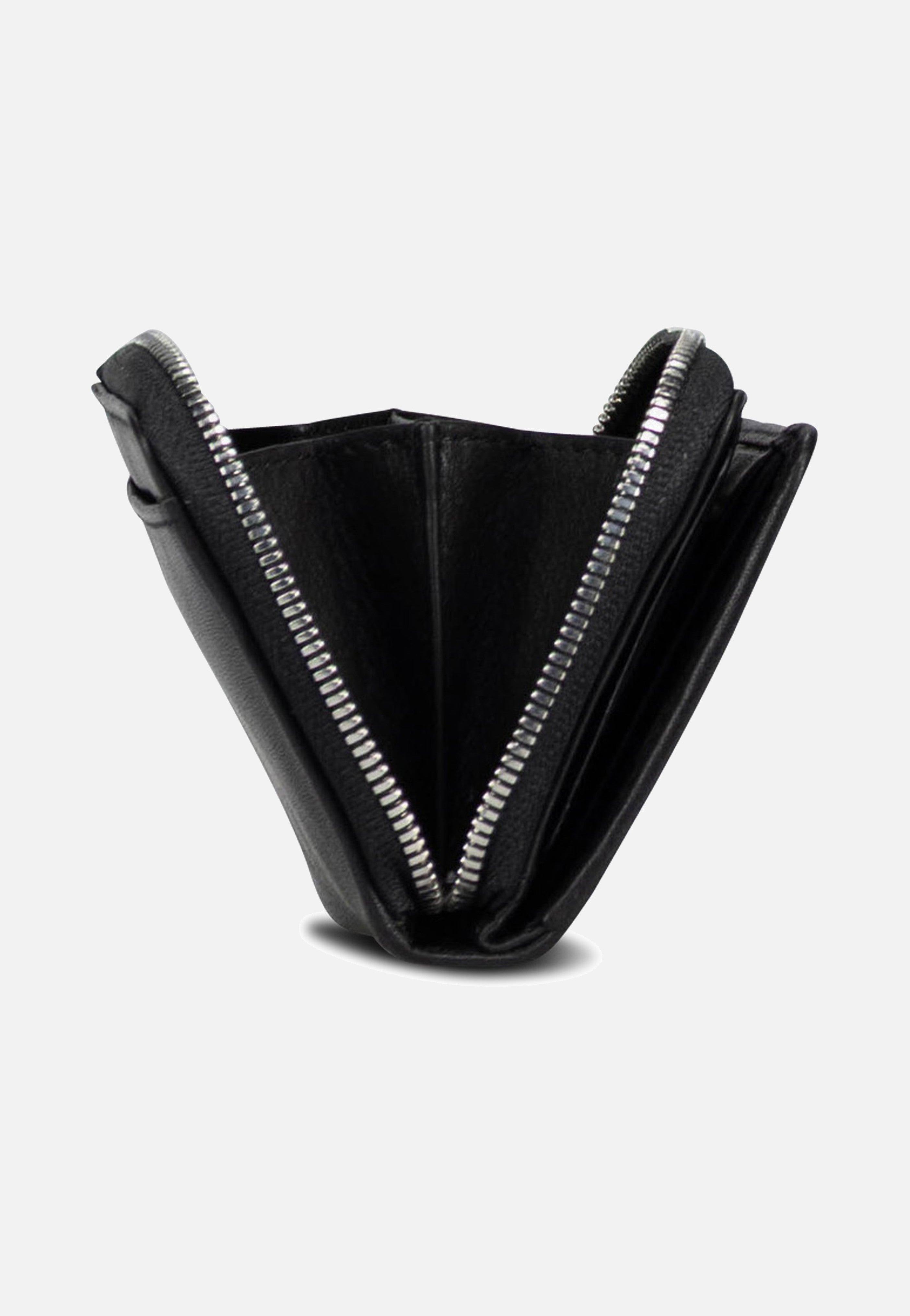 Jost Odense Zip 6335 Mini Black Portemonnaie