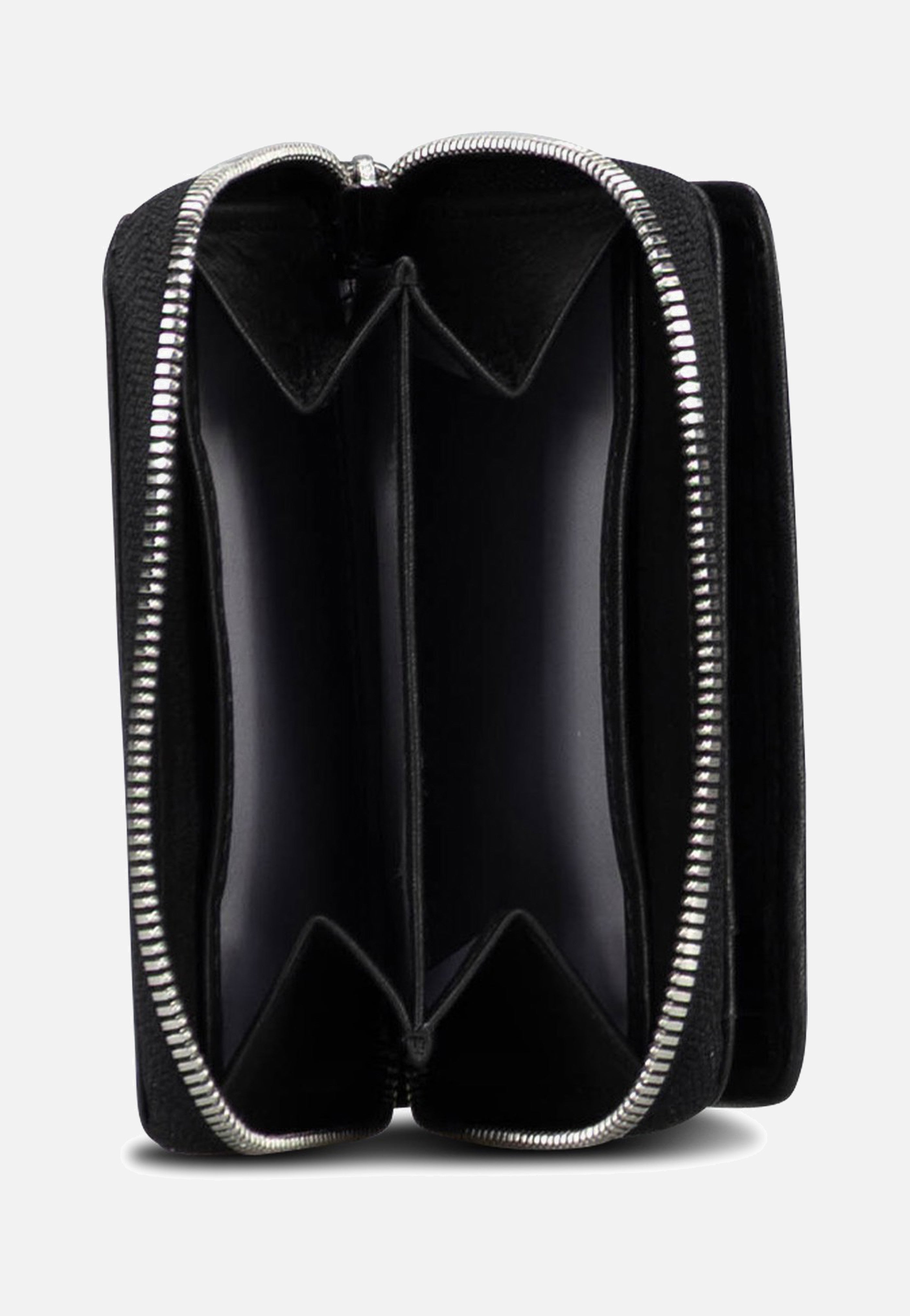Jost Odense Zip 6335 Mini Black Portemonnaie