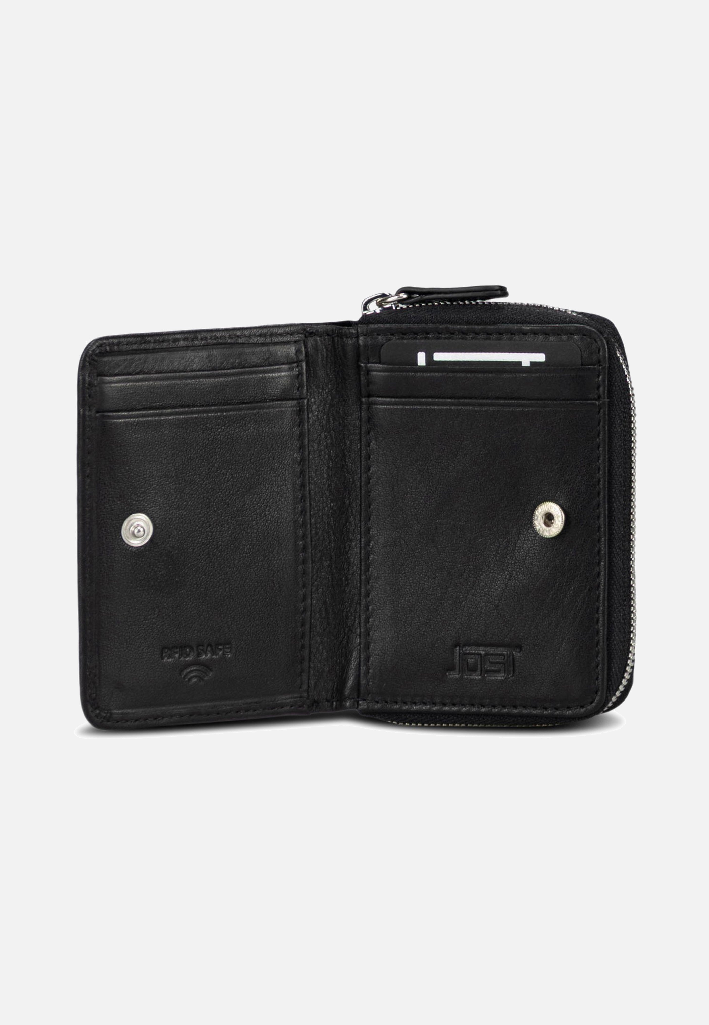 Jost Odense Zip 6335 Mini Black Portemonnaie