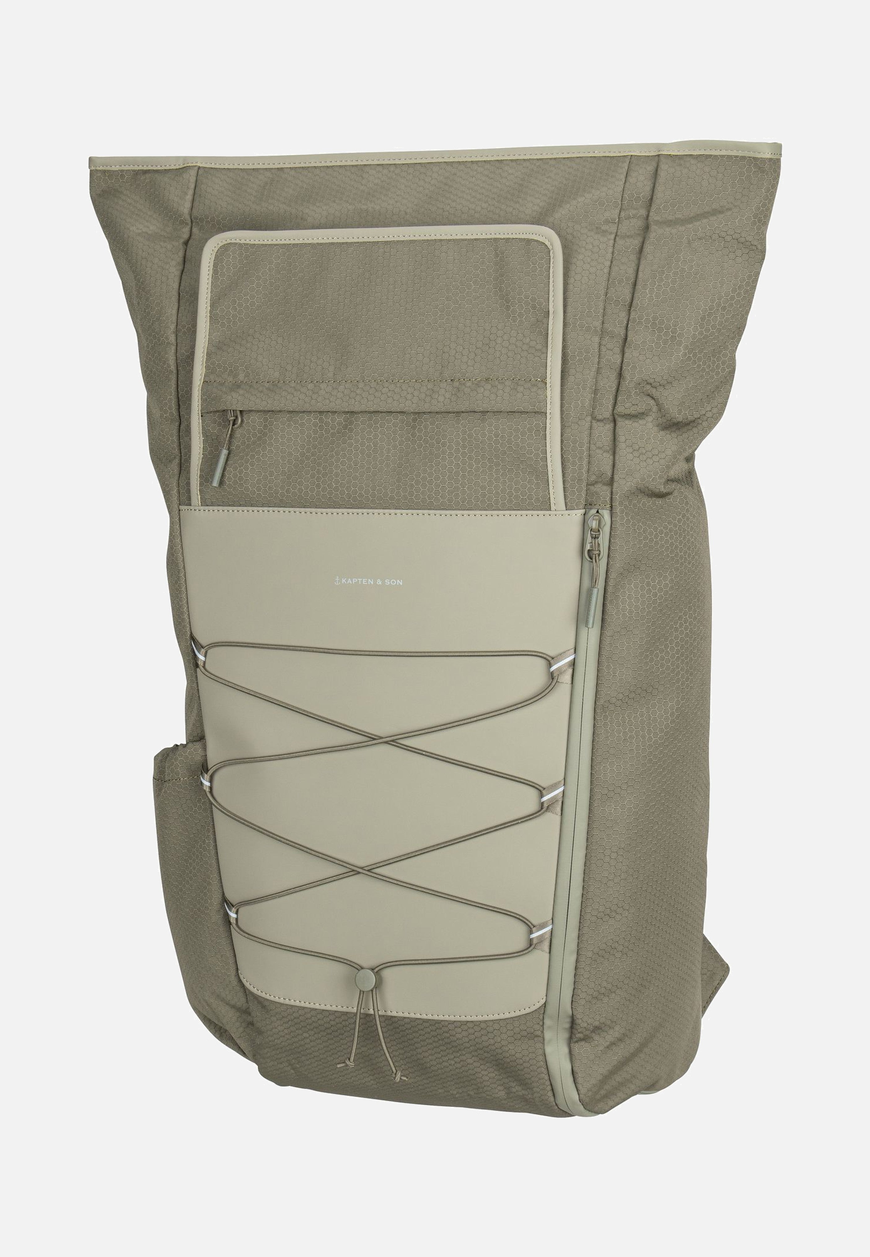 Kapten & Son - Banff Forest Green - Rolltop Backpack | Neutral-Image