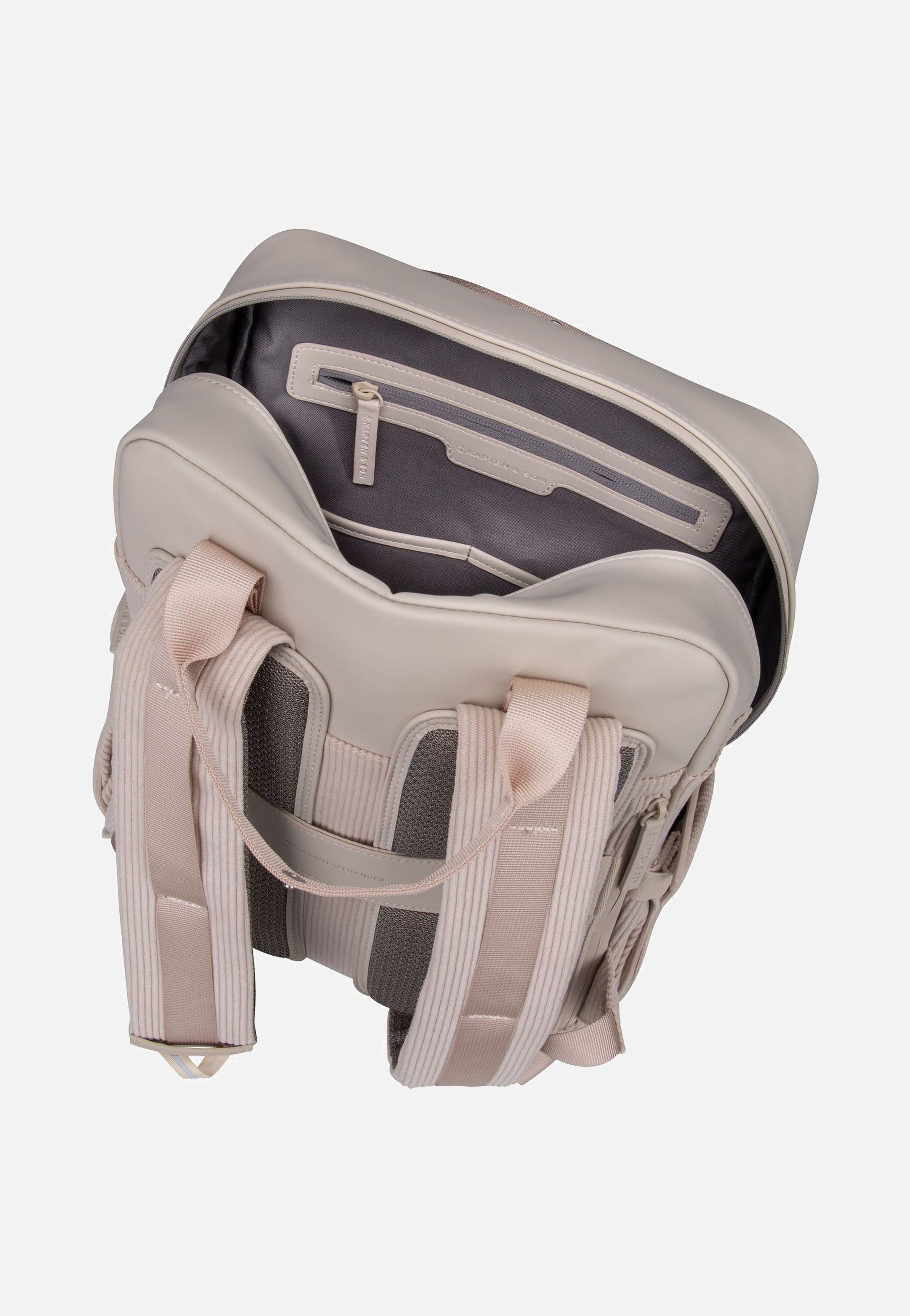 Kapten & Son - Bergen Pro Cord Sandstone - Backpack | Neutral-Image
