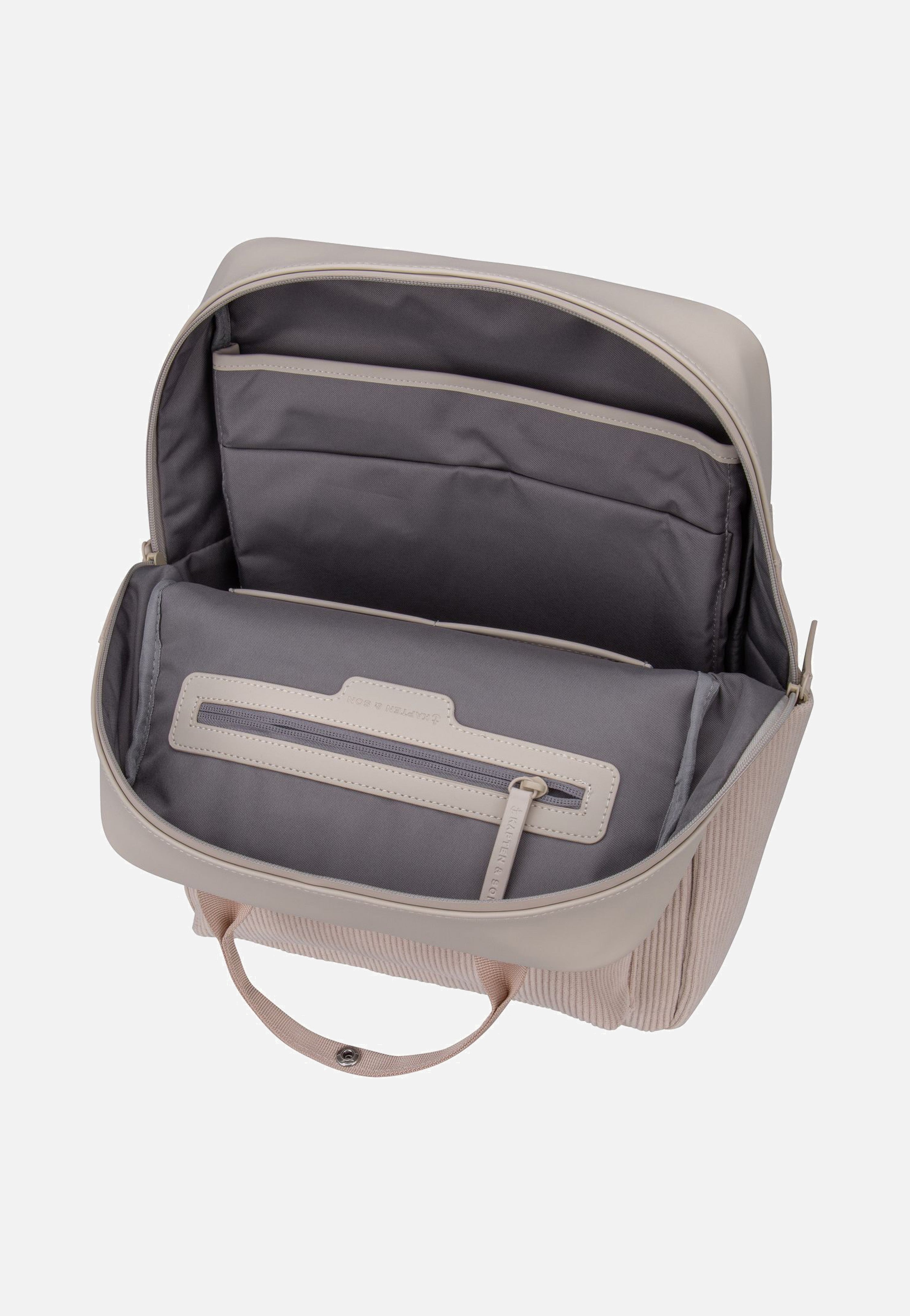 Kapten & Son - Bergen Pro Cord Sandstone - Backpack | Neutral-Image