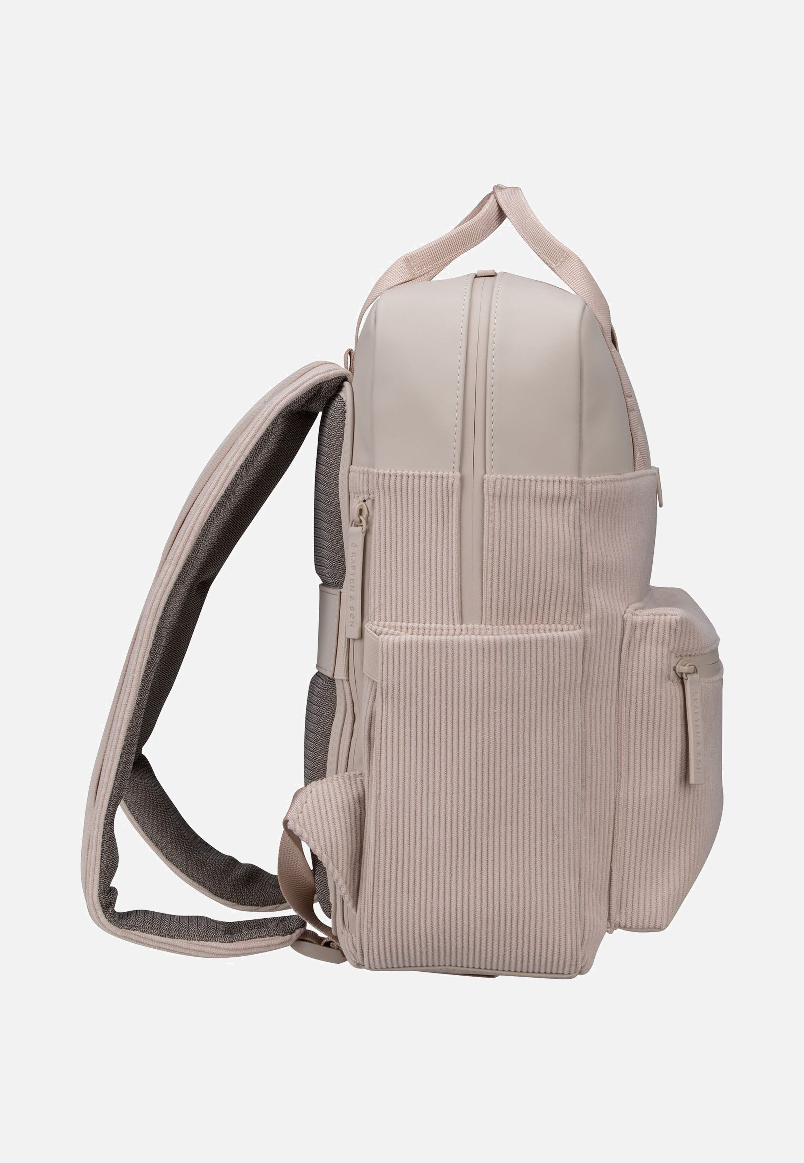 Kapten & Son - Bergen Pro Cord Sandstone - Backpack | Neutral-Image