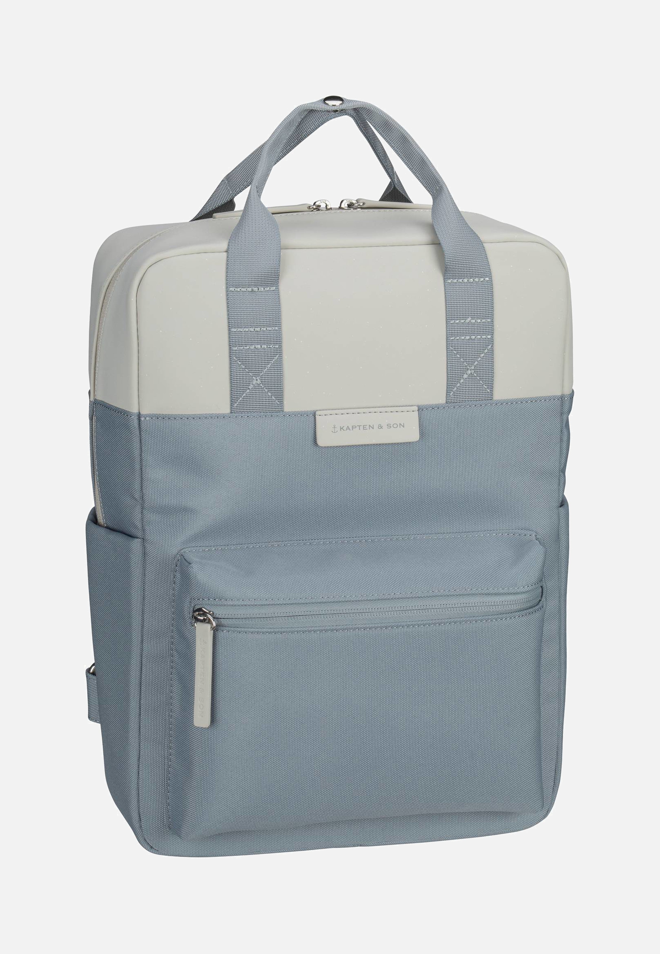 Kapten & Son - Bergen Steel Blue Sprinkled - Backpack | Neutral-Image