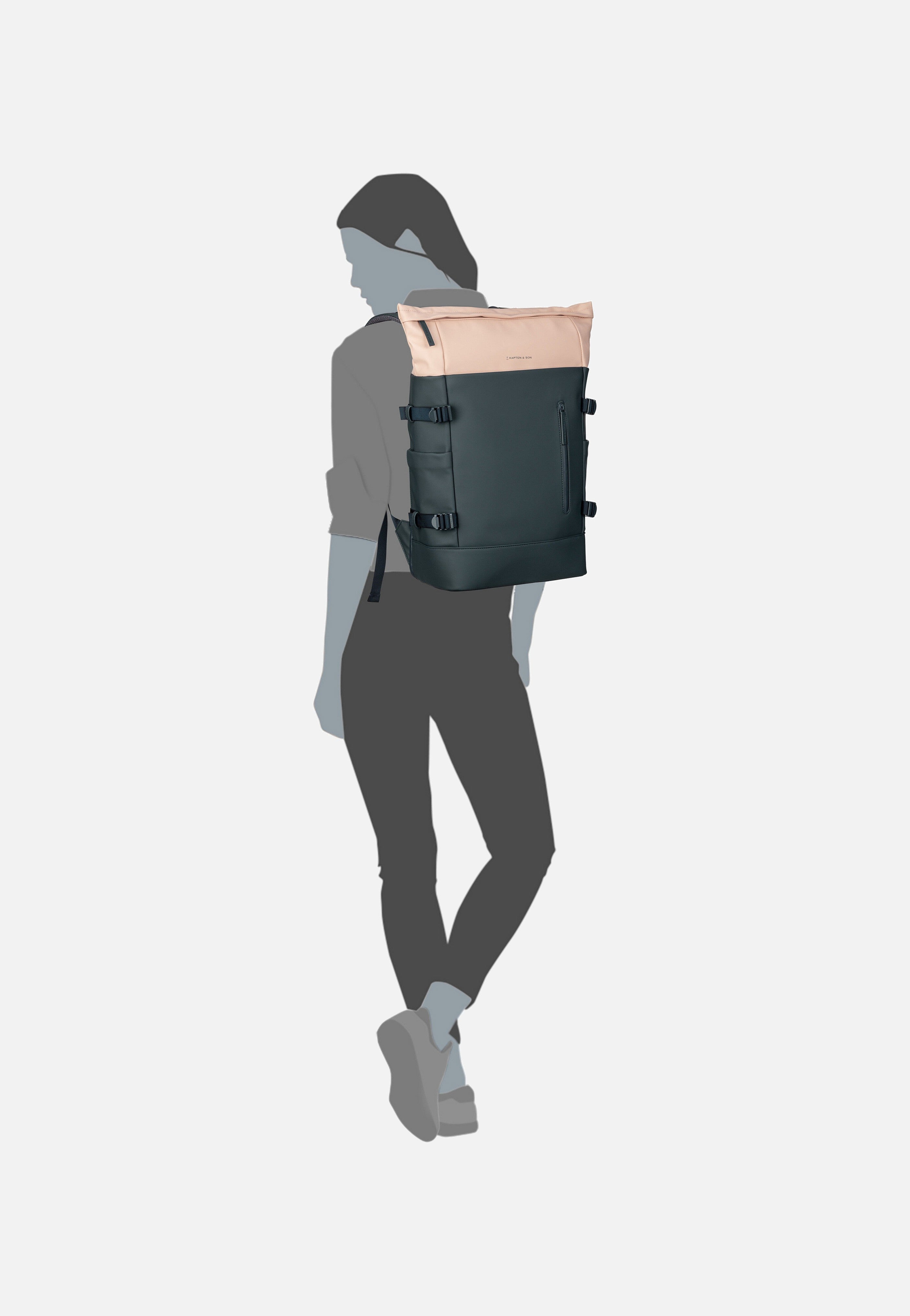 Kapten & Son Helsinki Pro Navy Blush Rucksack