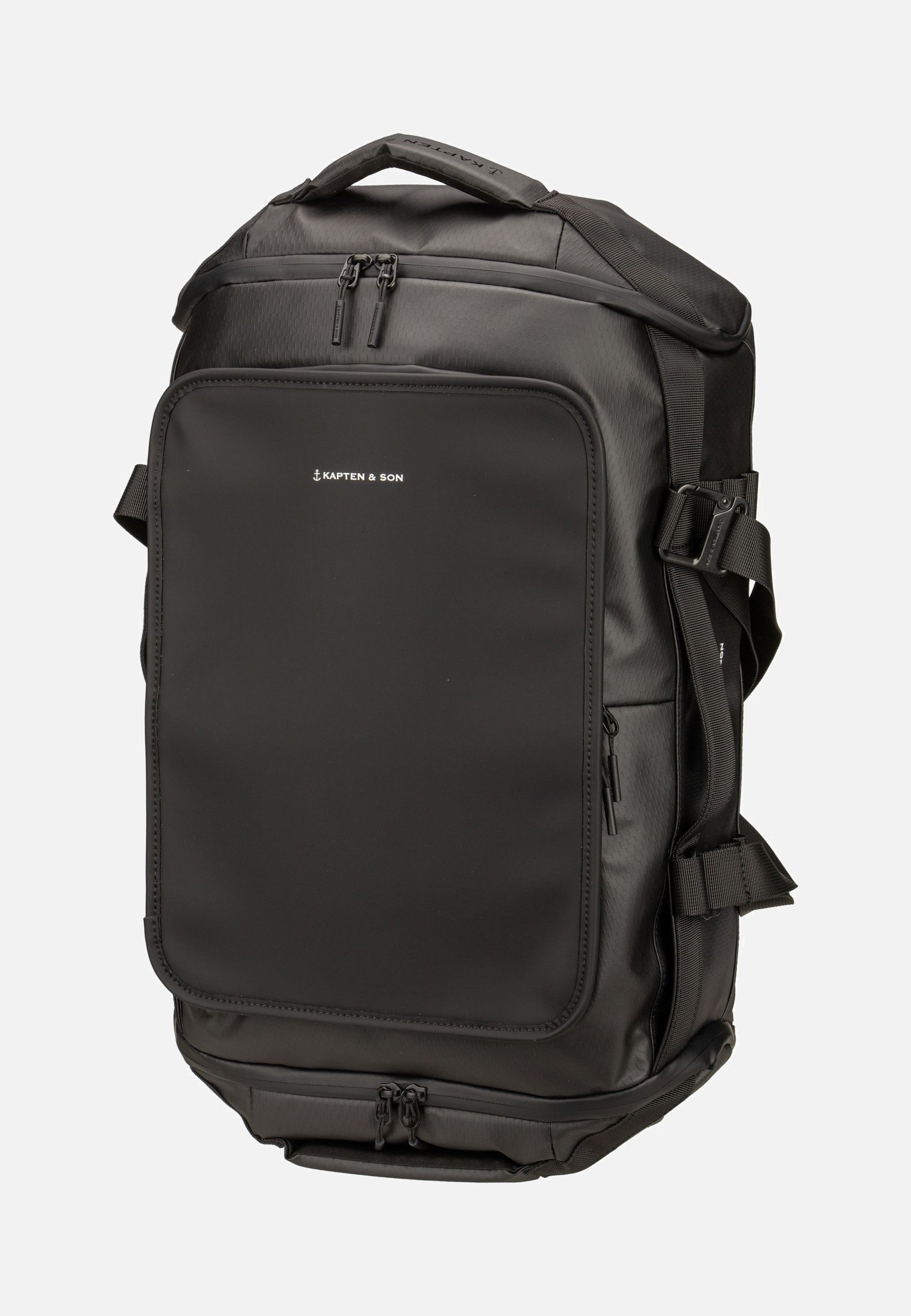 Kapten & Son - Lisbon Duffle Backpack S All Black - Backpack | Neutral-Image