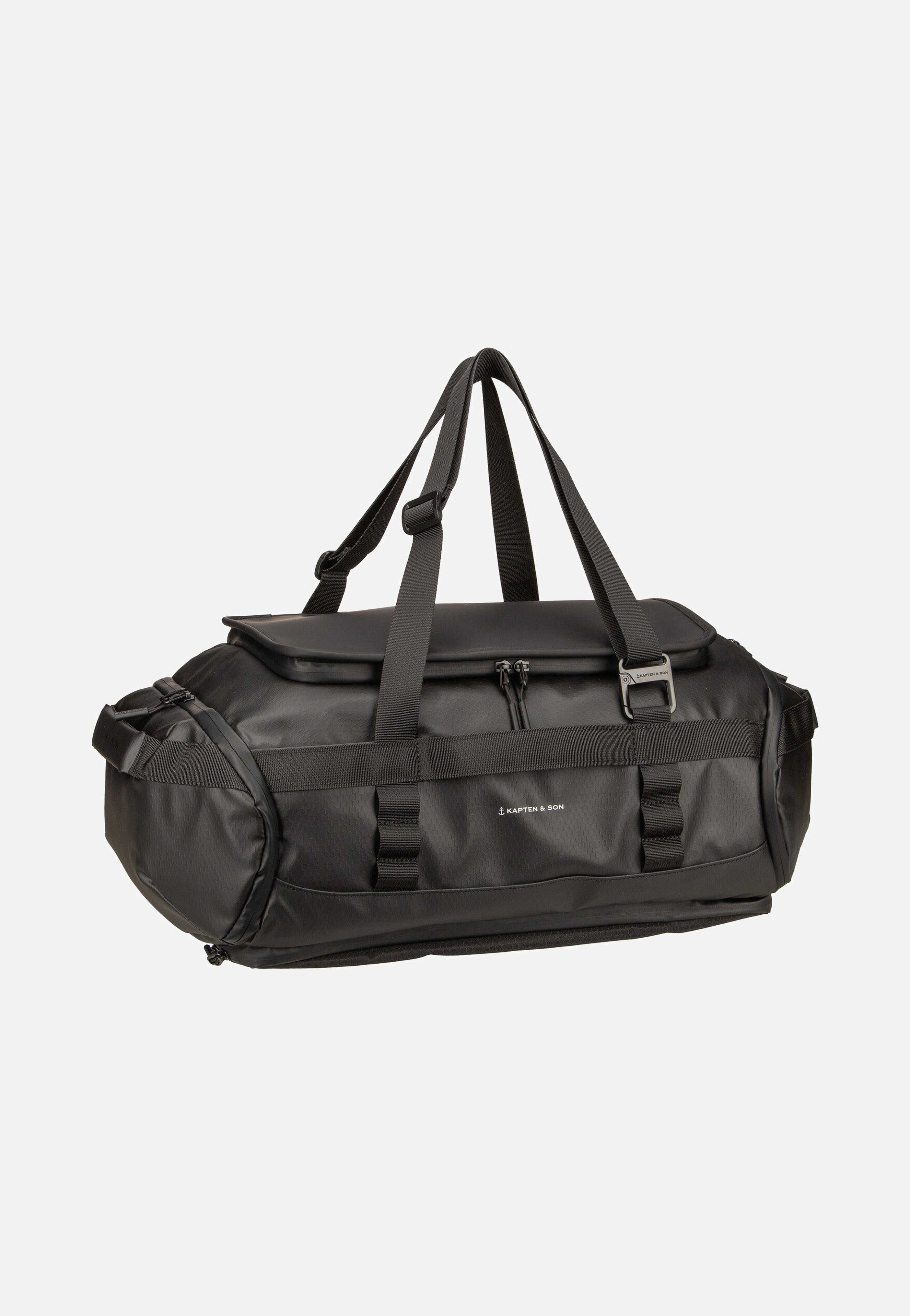 Kapten & Son - Lisbon Duffle Backpack S All Black - Backpack | Neutral-Image