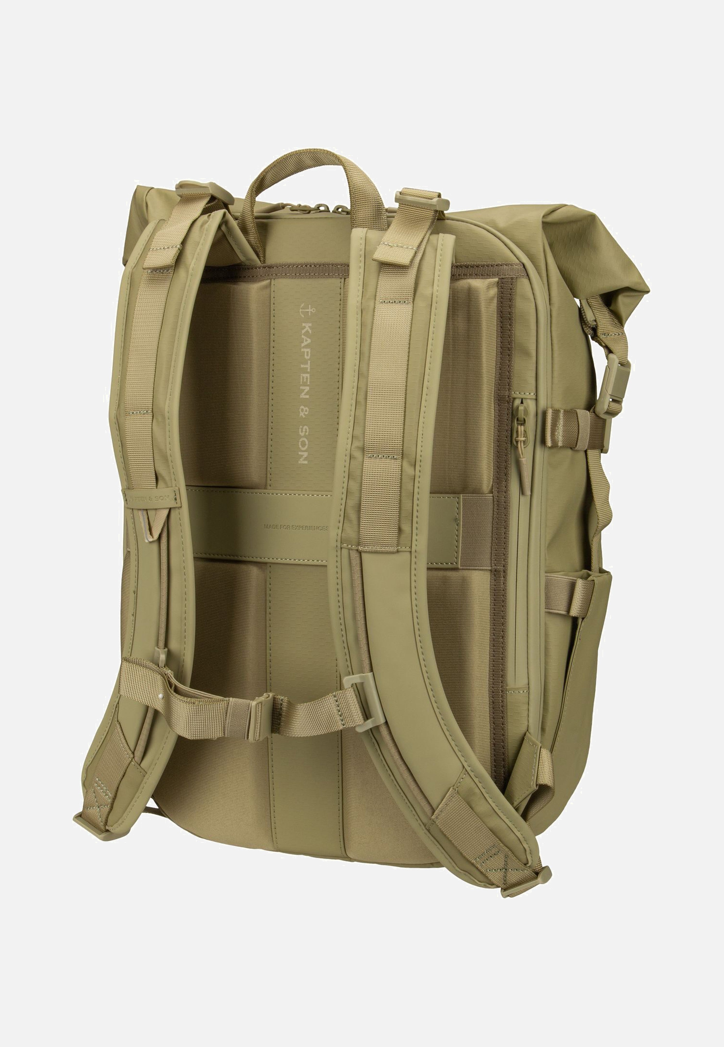 Kapten & Son - Lisbon Pro Rolltop S Dusty Pistachio - Backpack | Neutral-Image