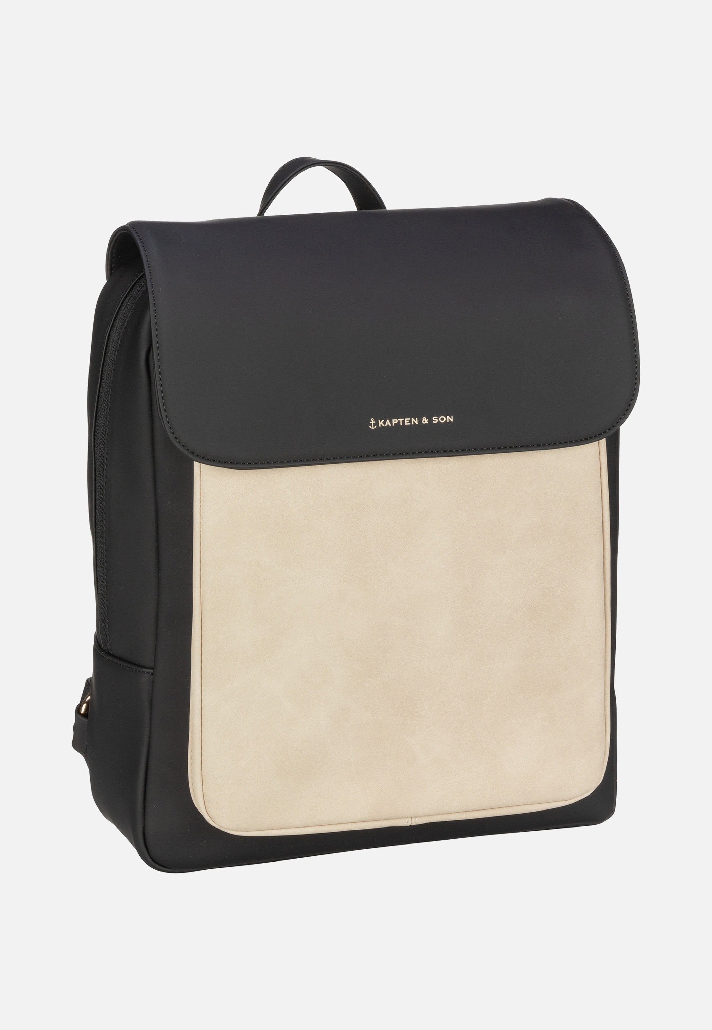 kapten and son reiserucksack Kapten & Son Tromso Cream Black - Rucksack