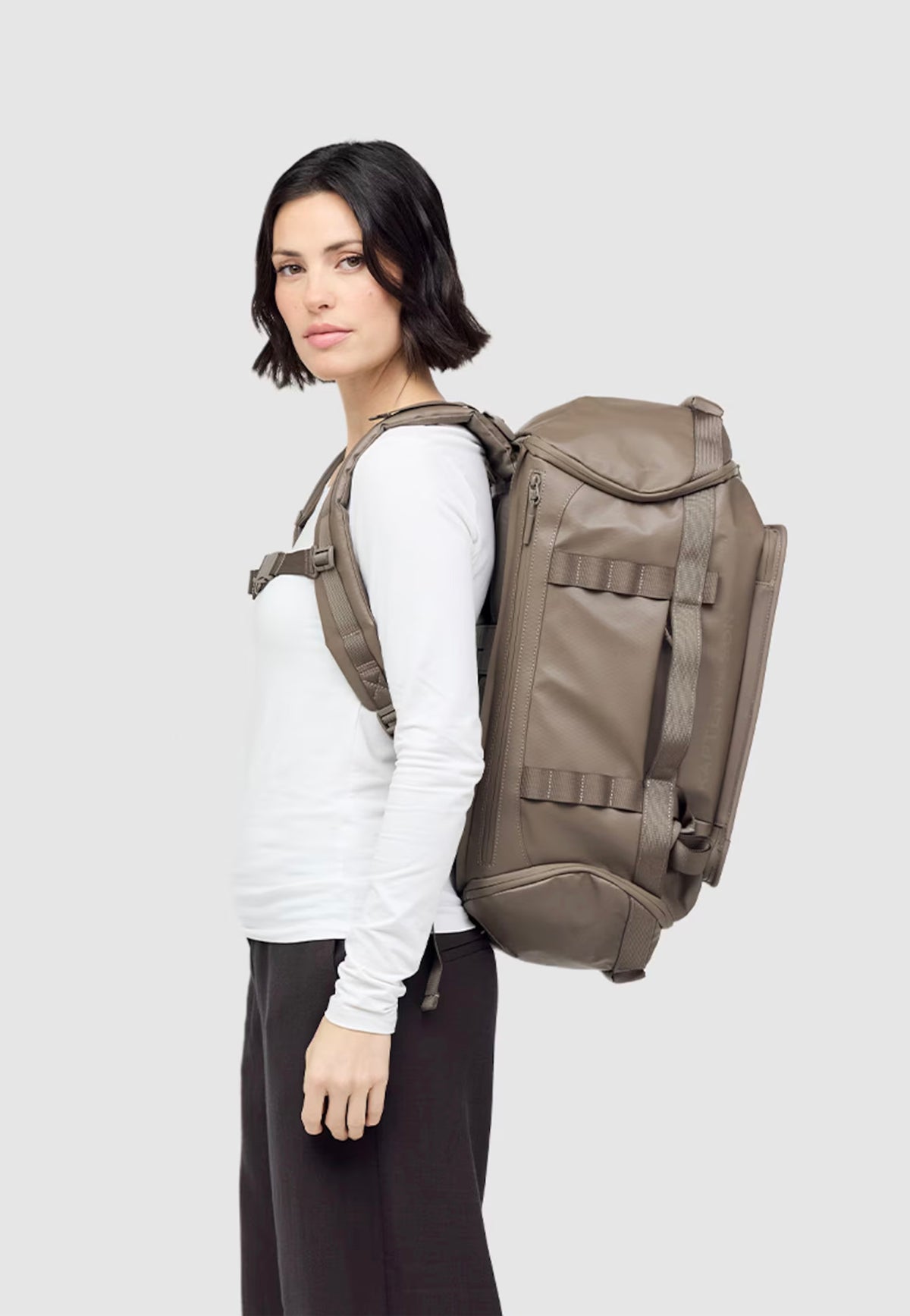 Kapten & Son Lisbon Duffle Backpack Medium Walnut Travel Backpack
