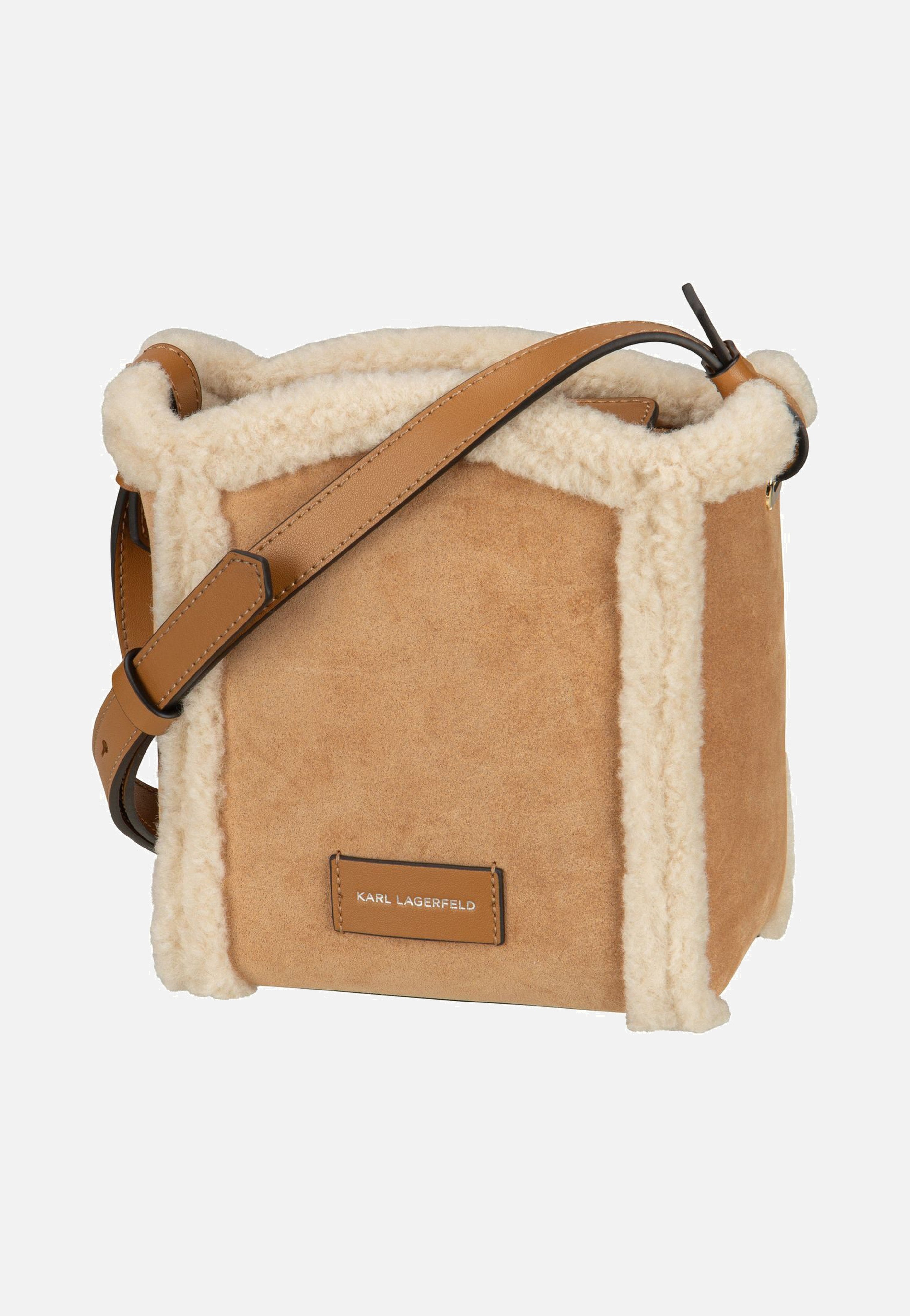 Karl Lagerfeld - K/Circle SM Bucket Shearling Caramel - Shoulder Bag | Women-Image