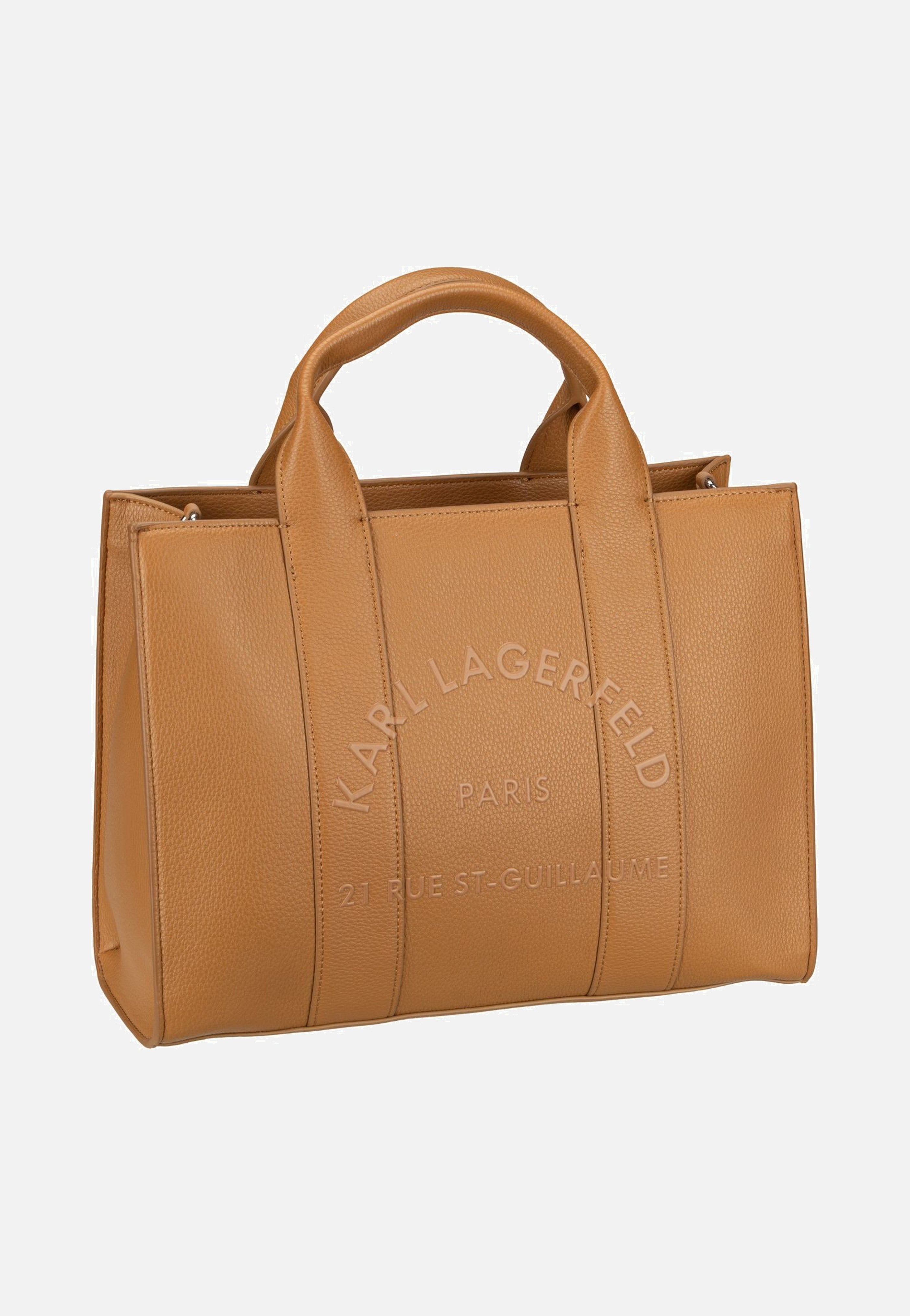 Karl Lagerfeld K/RSG Pebble Square Med Tote Caramel Tote Bag