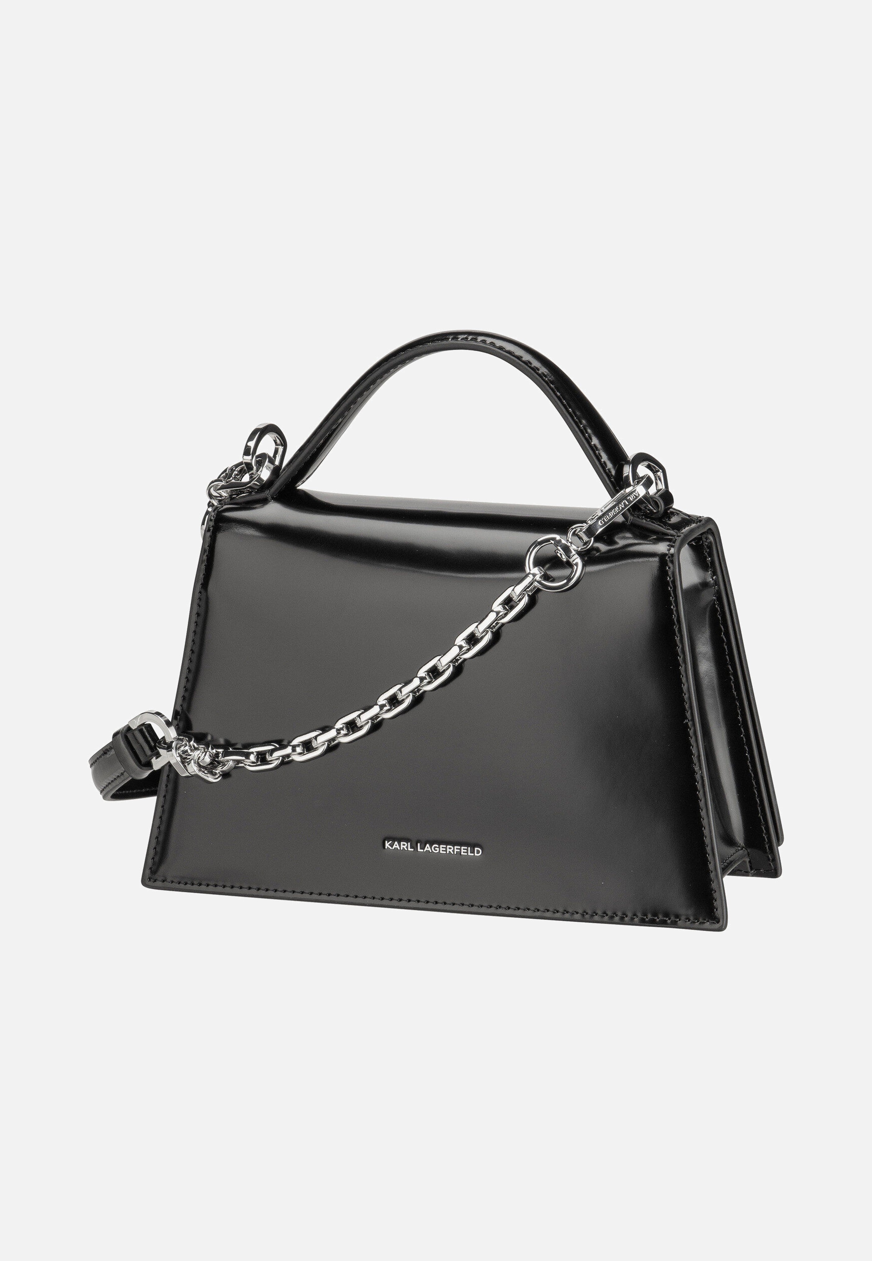 Karl Lagerfeld K/Signature 2.0 SM CB Studs Black Handle Bag