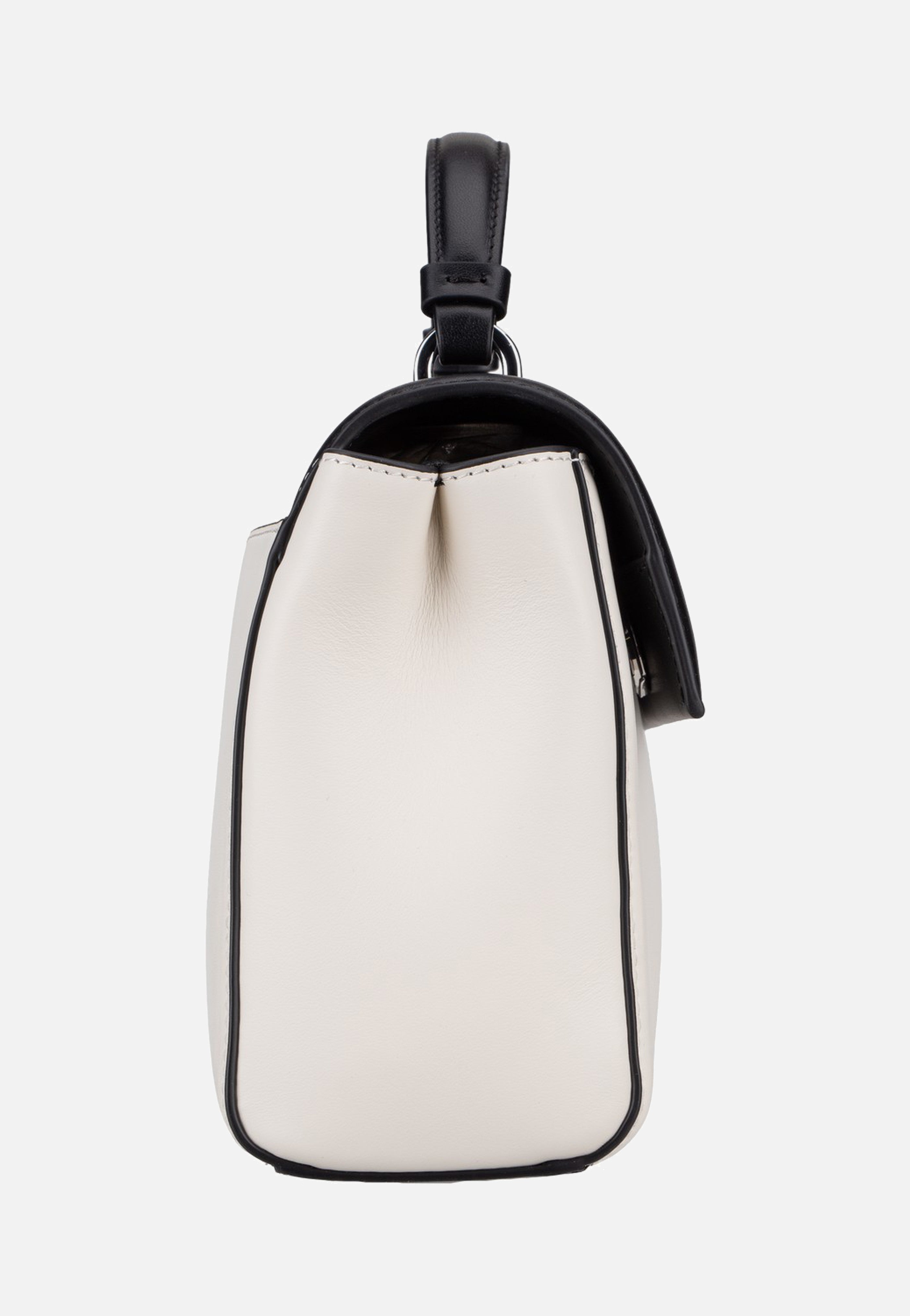 Karl Lagerfeld K/Autograph SM Top Handle Colorblock Black/White Handle Bag