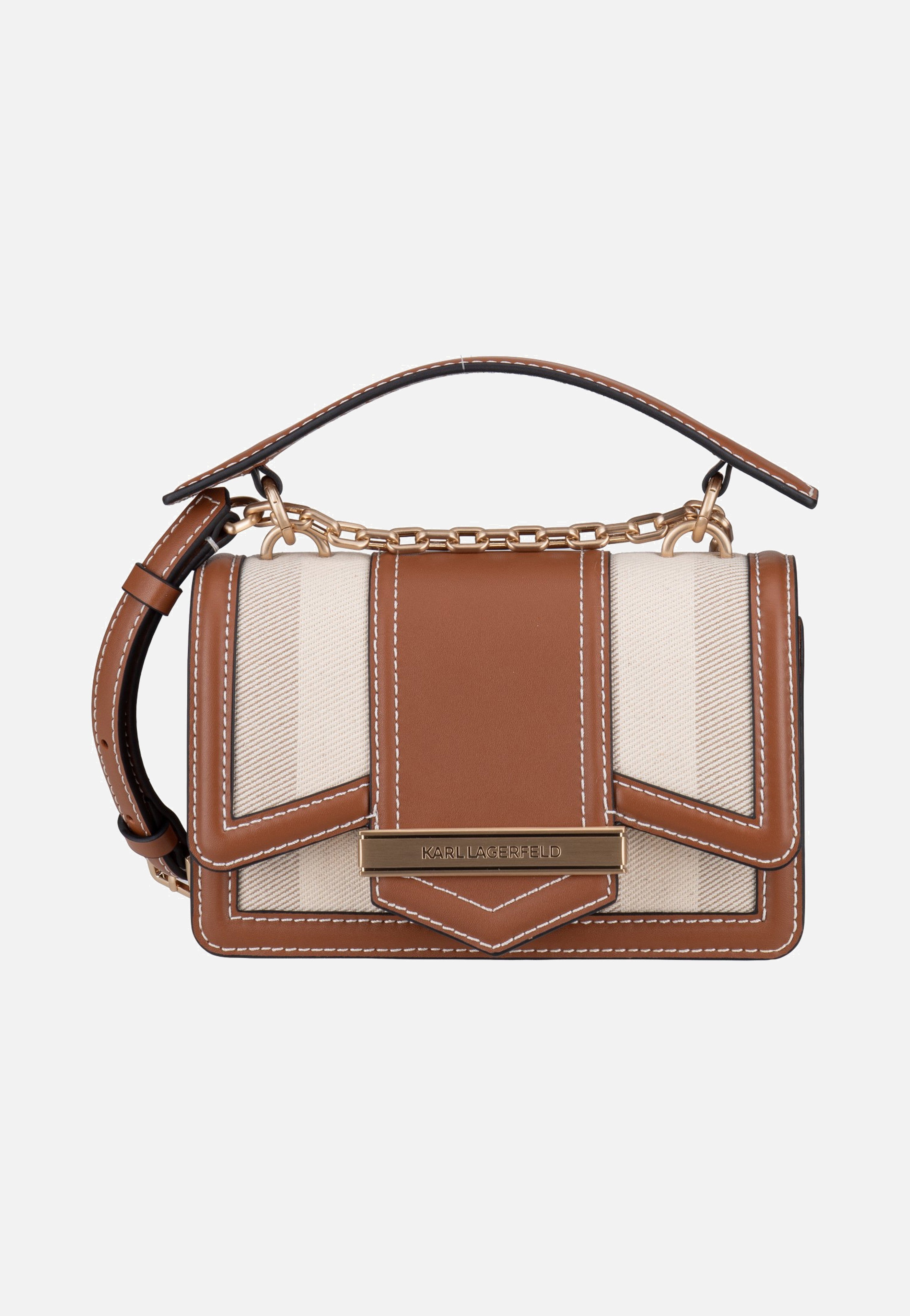 Karl Lagerfeld K/Nova SM CB Herr Natural Canvas Tan Handle Bag