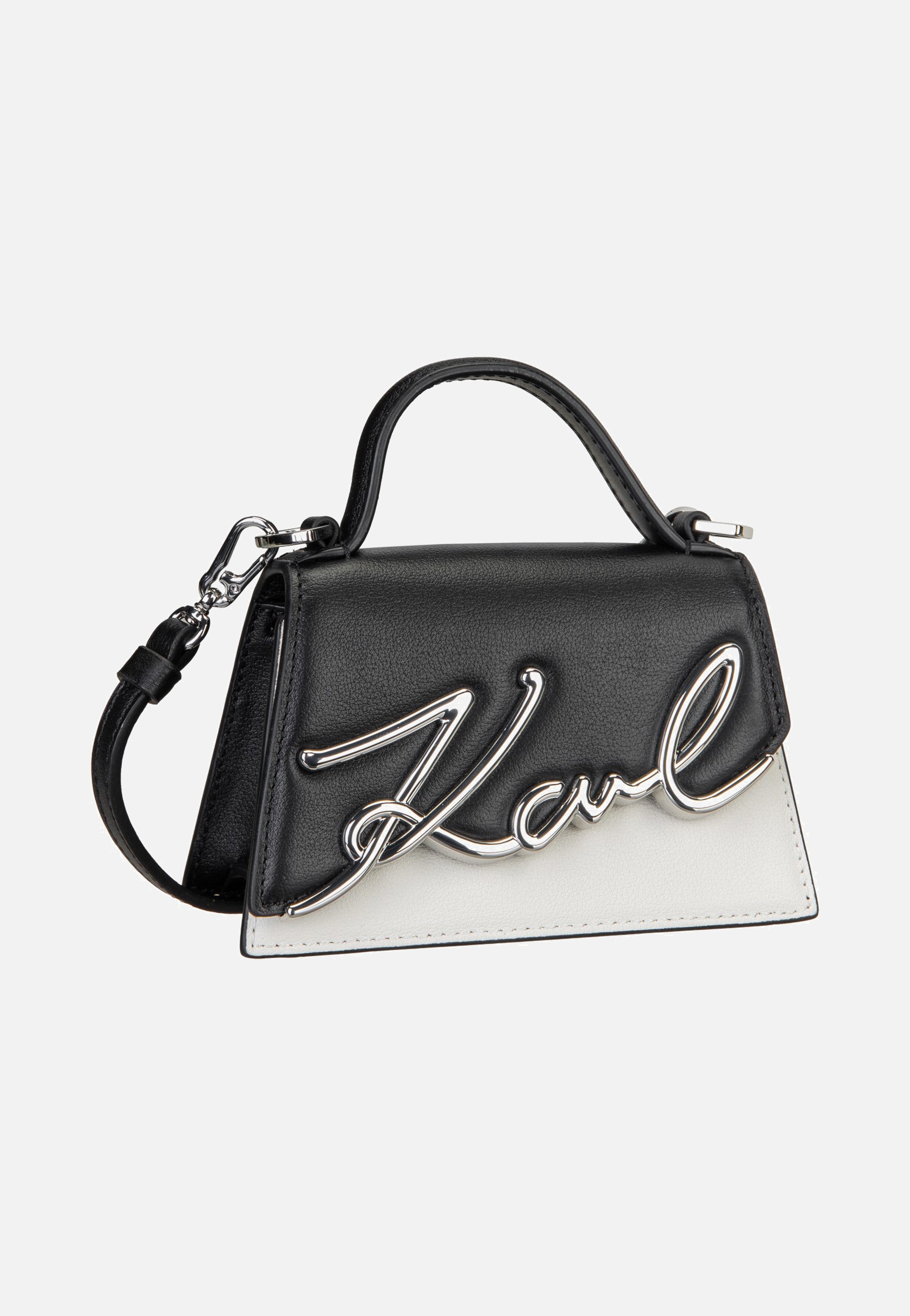 Karl Lagerfeld K/Signature 2.0 Nano Bag B/W Black/White Henkeltasche