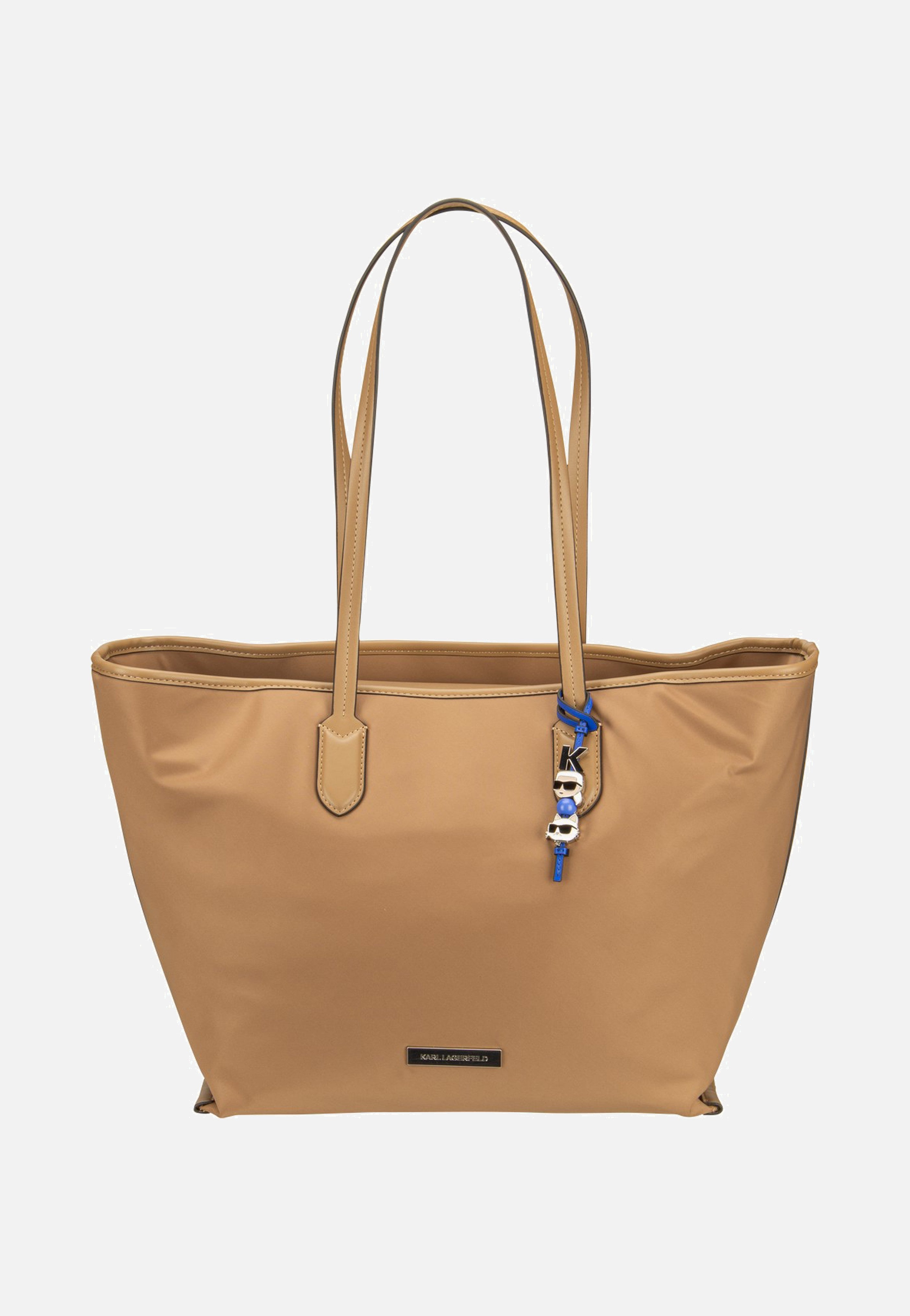 Karl Lagerfeld Ikon Nylon LG Tote Mushroom Brown Tote Bag