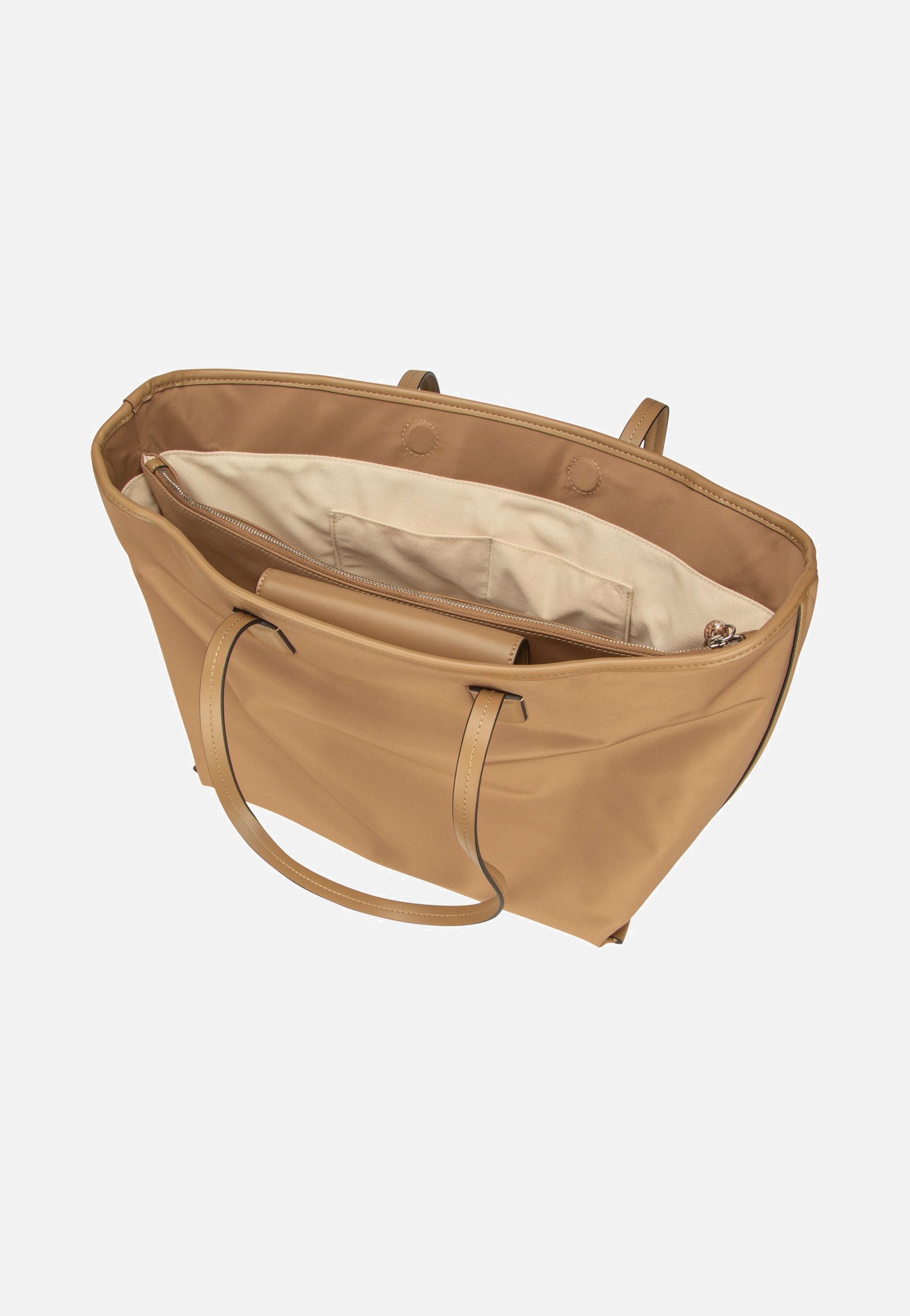 Karl Lagerfeld Ikon Nylon LG Tote Mushroom Brown Tote Bag