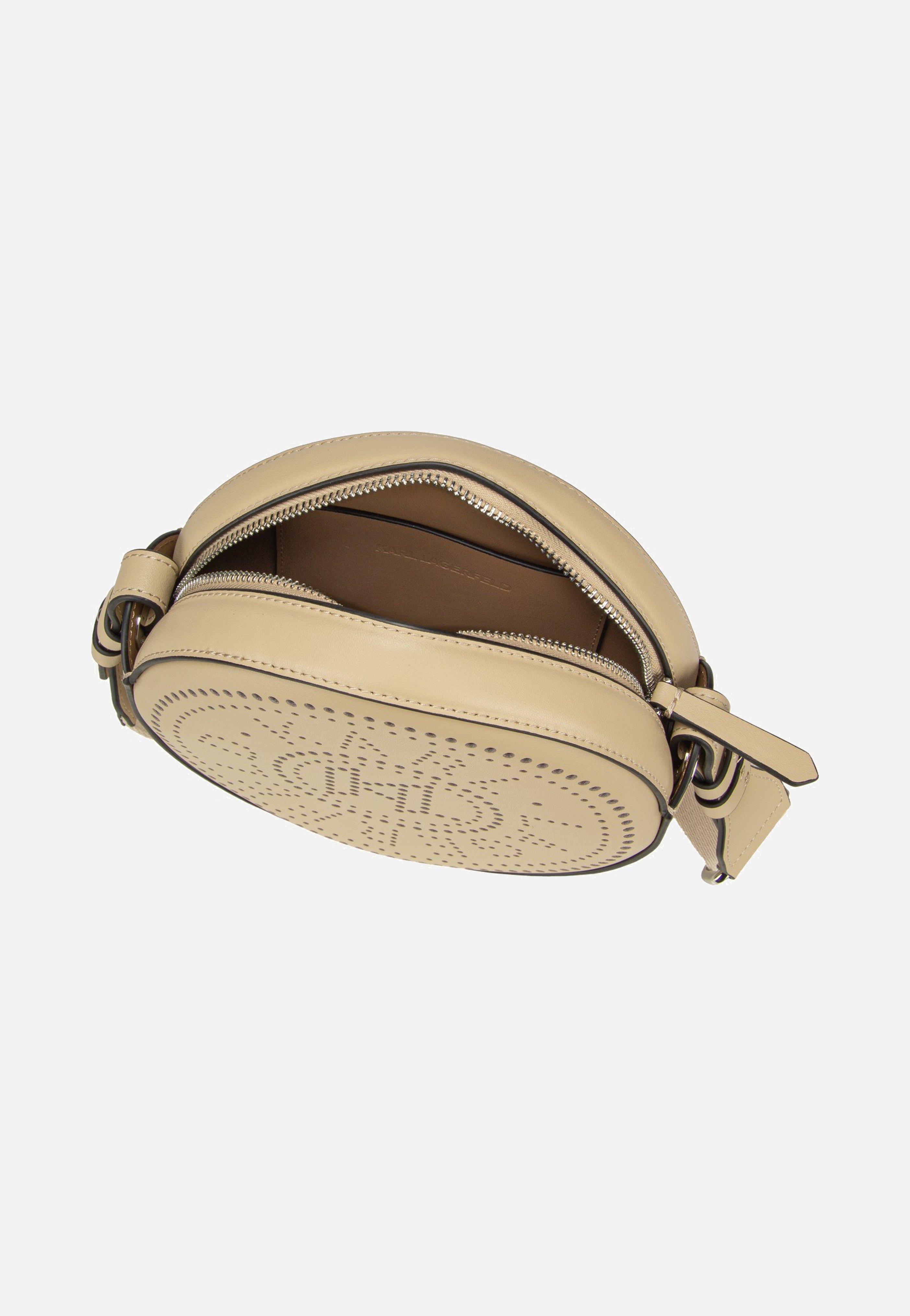 Karl Lagerfeld - K/Circle Round CB Perforated Safari - Crossbody Bag | Neutral-Image