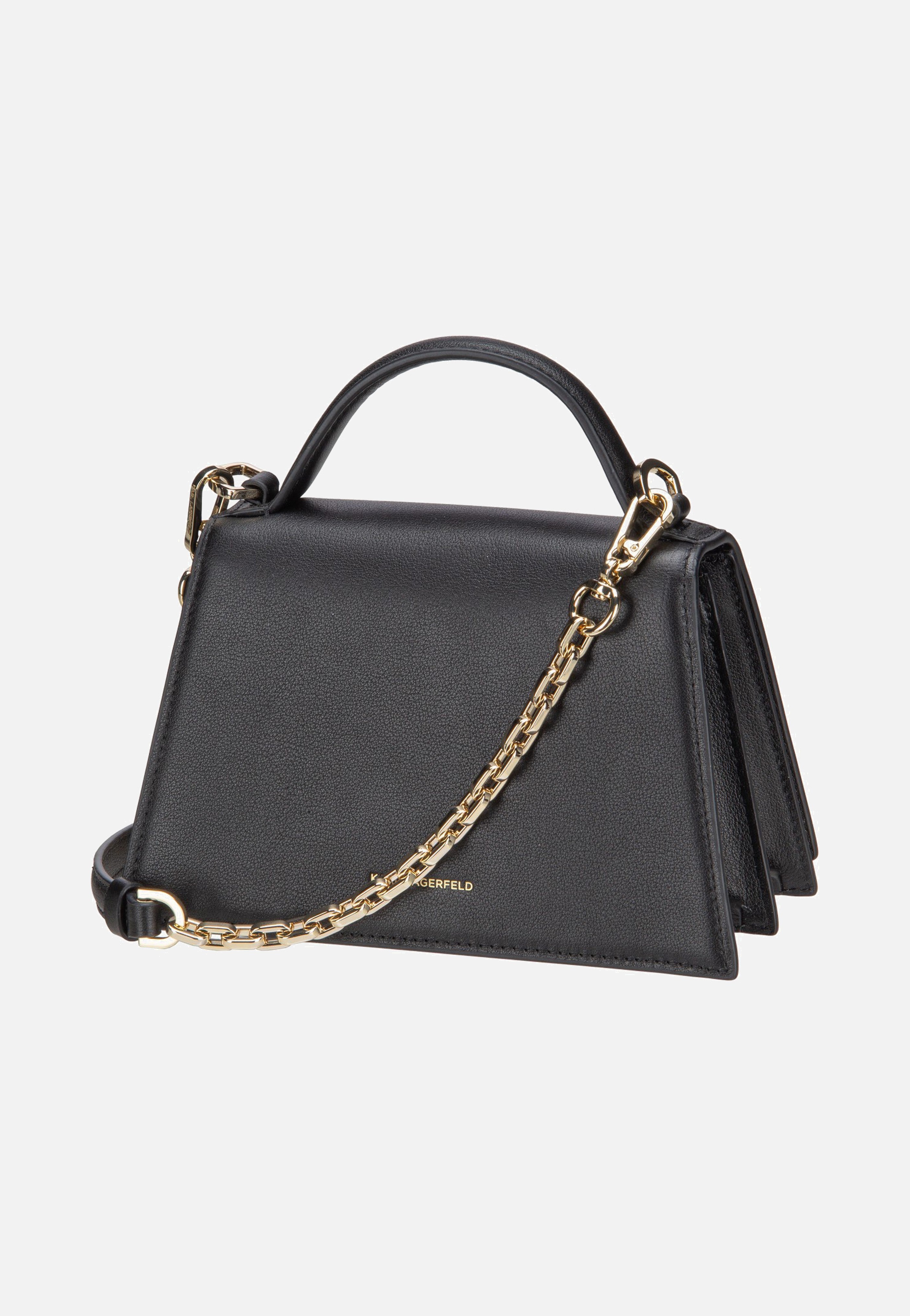 Karl Lagerfeld K/Signature 2.0 SM Black/Gold Handle Bag