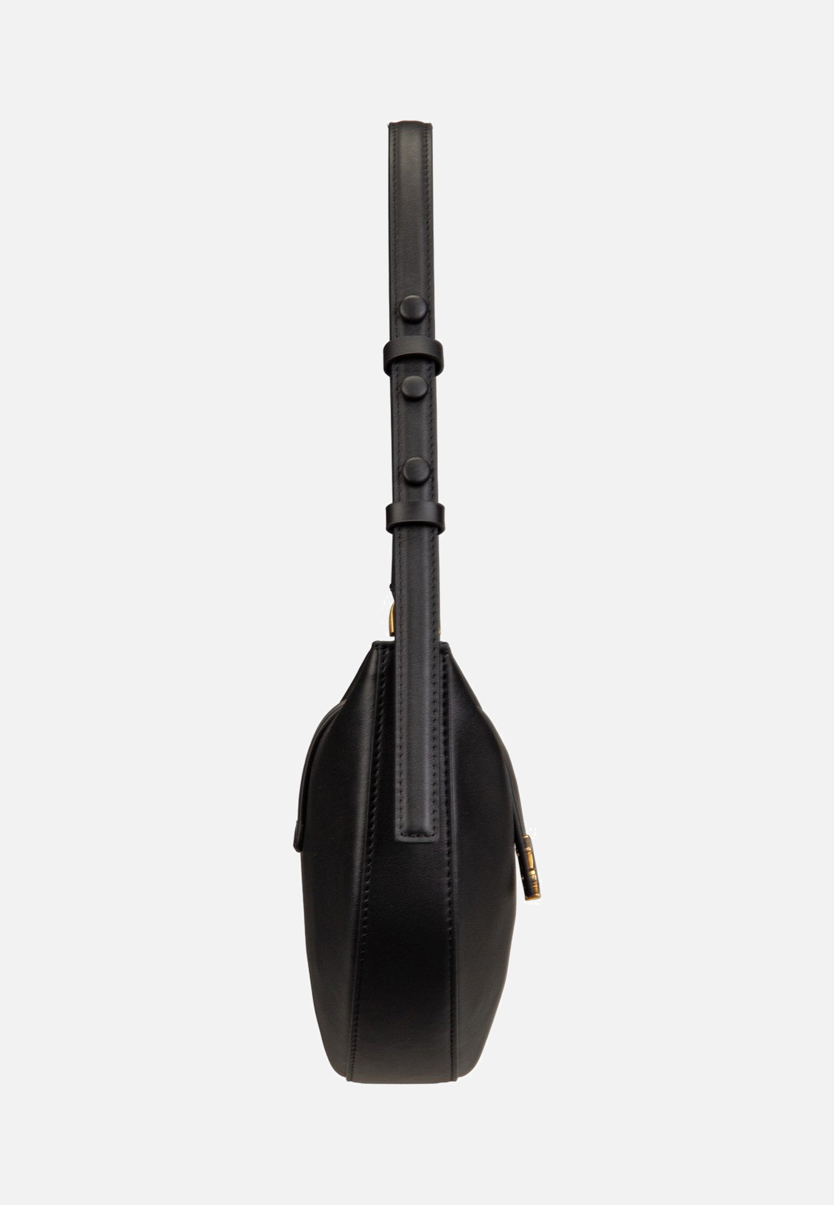 Karl Lagerfeld K/Signature FL Halfmoon SHB Black/Gold Schultertasche
