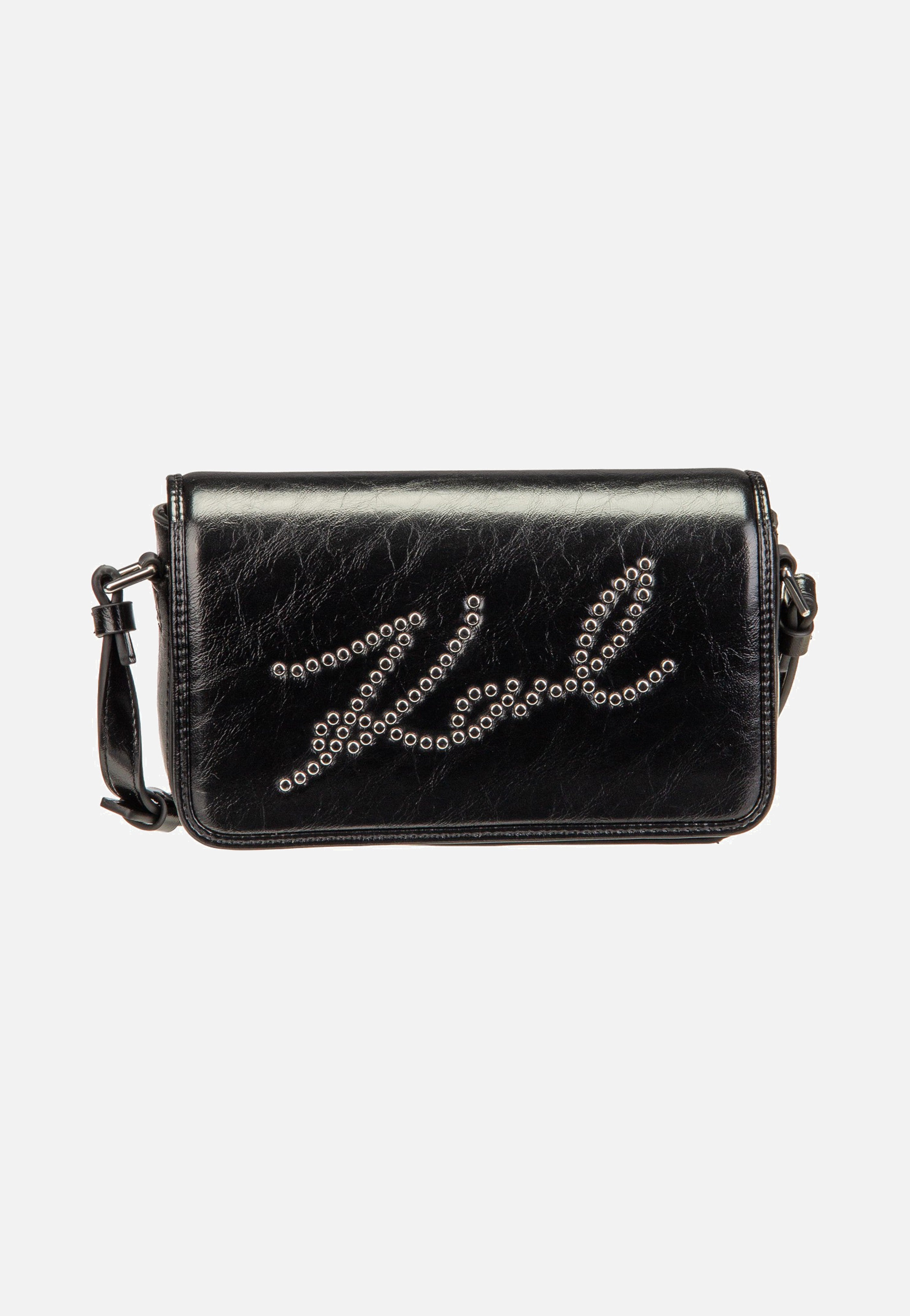 Karl Lagerfeld - K/Skuare Flap CB Studs 30304 Black/Nickel - Crossbody Bag | Neutral-Image