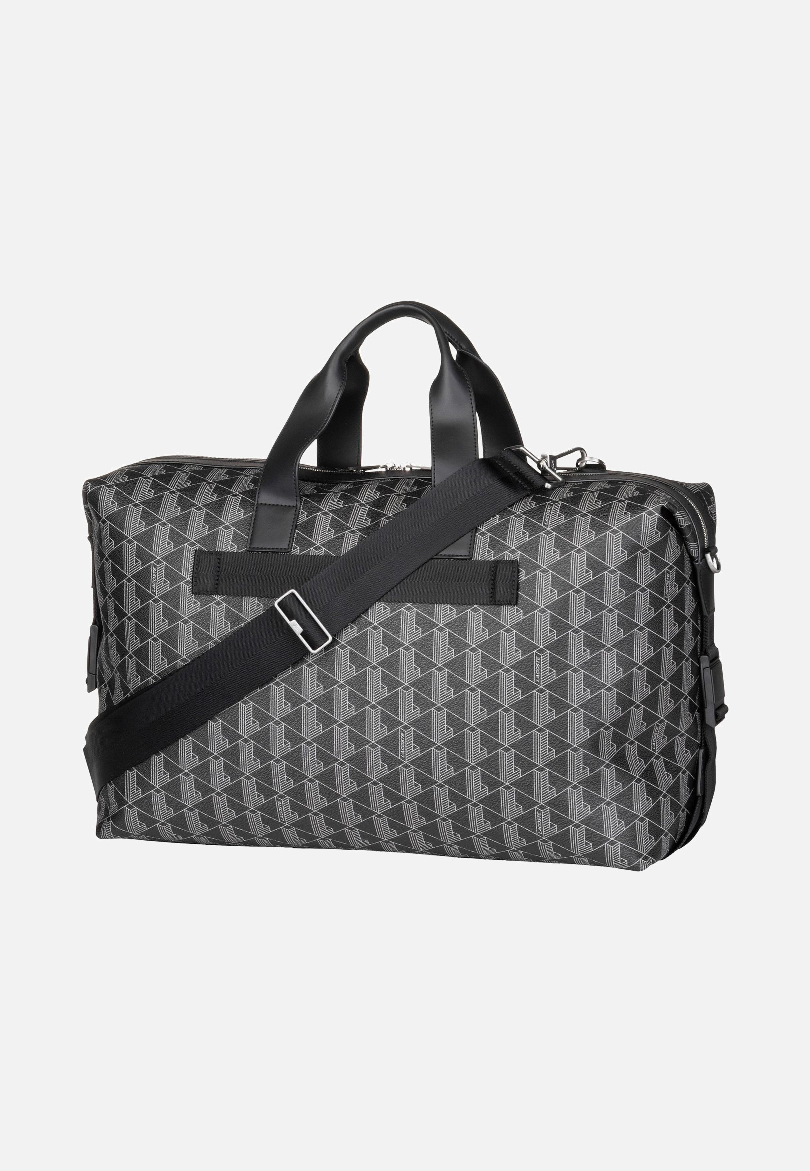 Lacoste - The Blend Duffle Monogram Noir Gris - Weekender | Neutral-Image