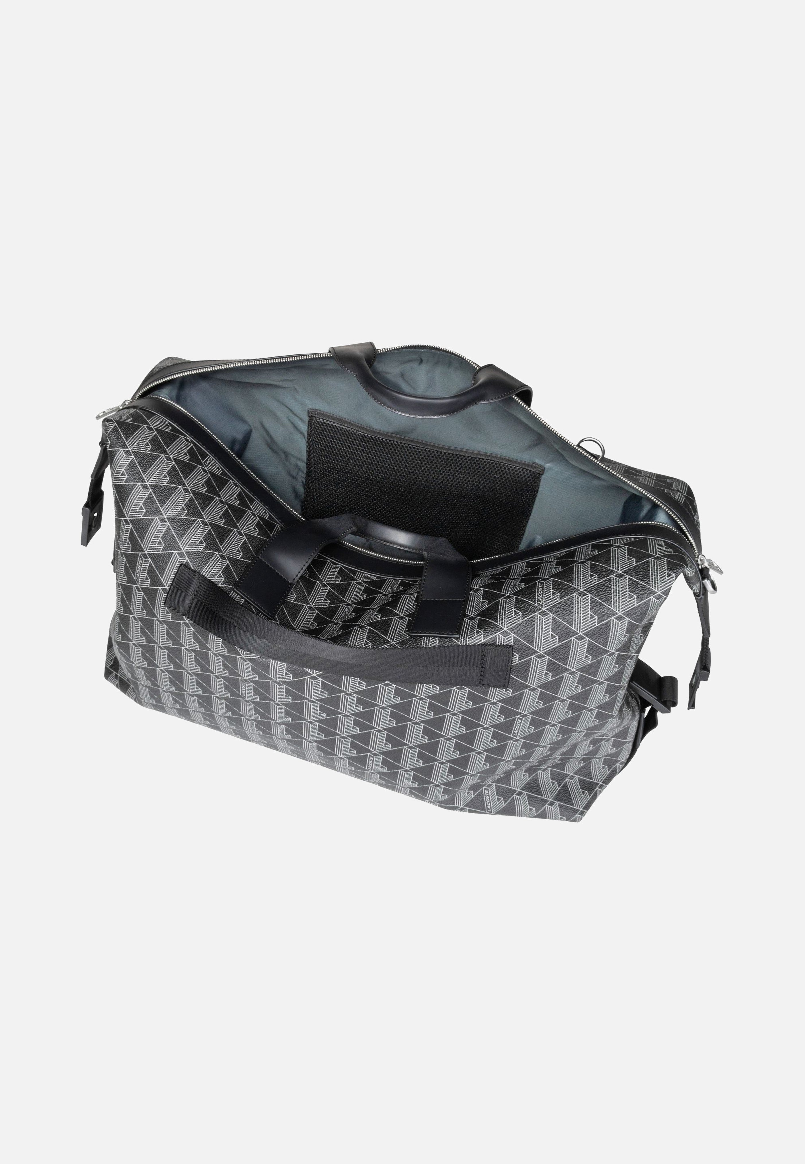 Lacoste - The Blend Duffle Monogram Noir Gris - Weekender | Neutral-Image