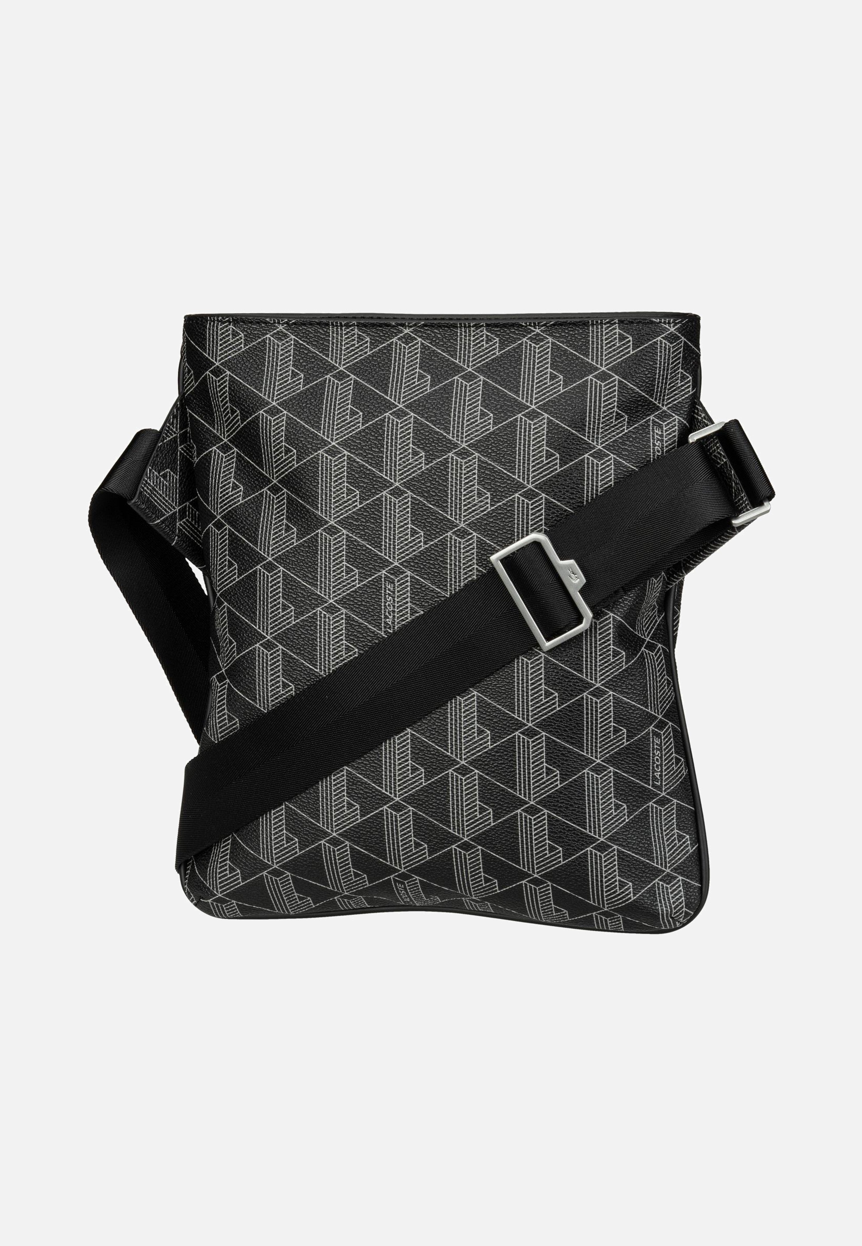 Lacoste - The Blend Flat 4260 Monogram Noir Gris - Pouch Bag | Men-Image