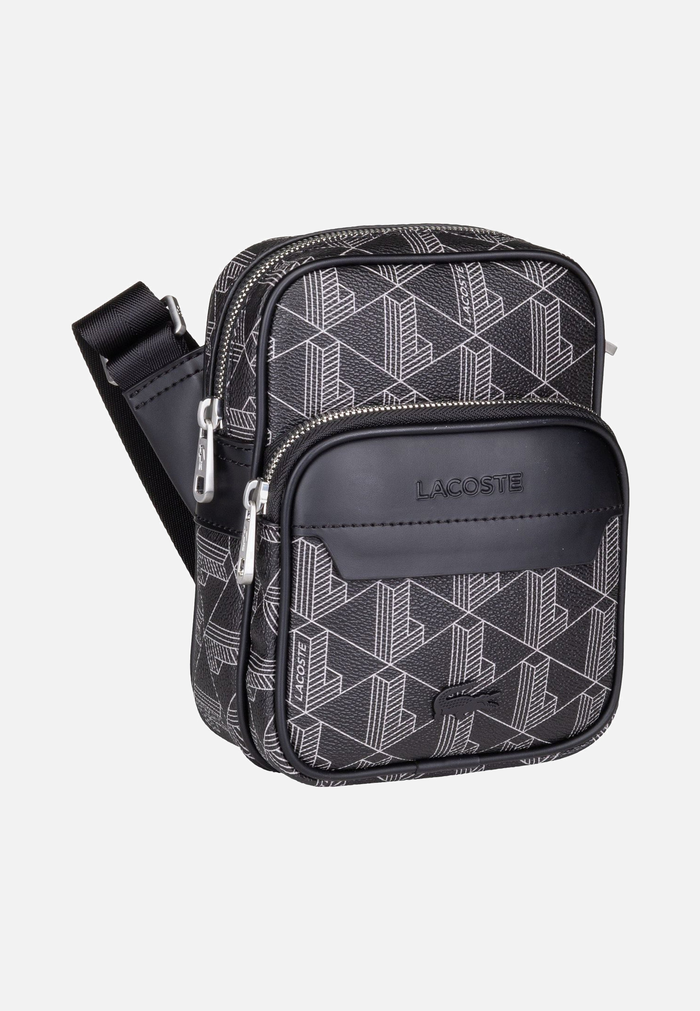 Lacoste - The Blend Small NH4409LX Monogramm Noir Gris - Shoulder Bag | Men-Image